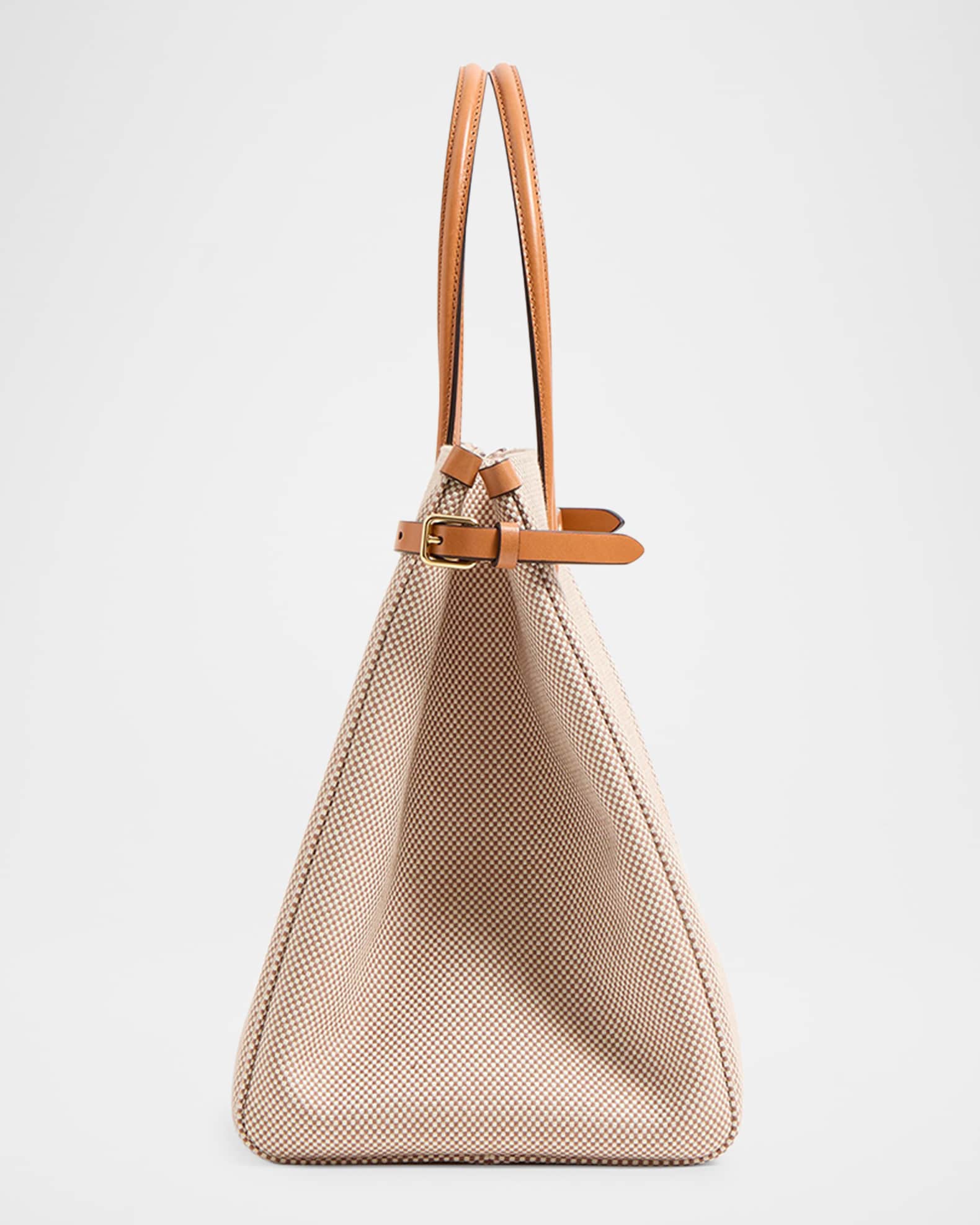 Valentino Garavani Antibes Medium Canvas Shopping Tote Bag