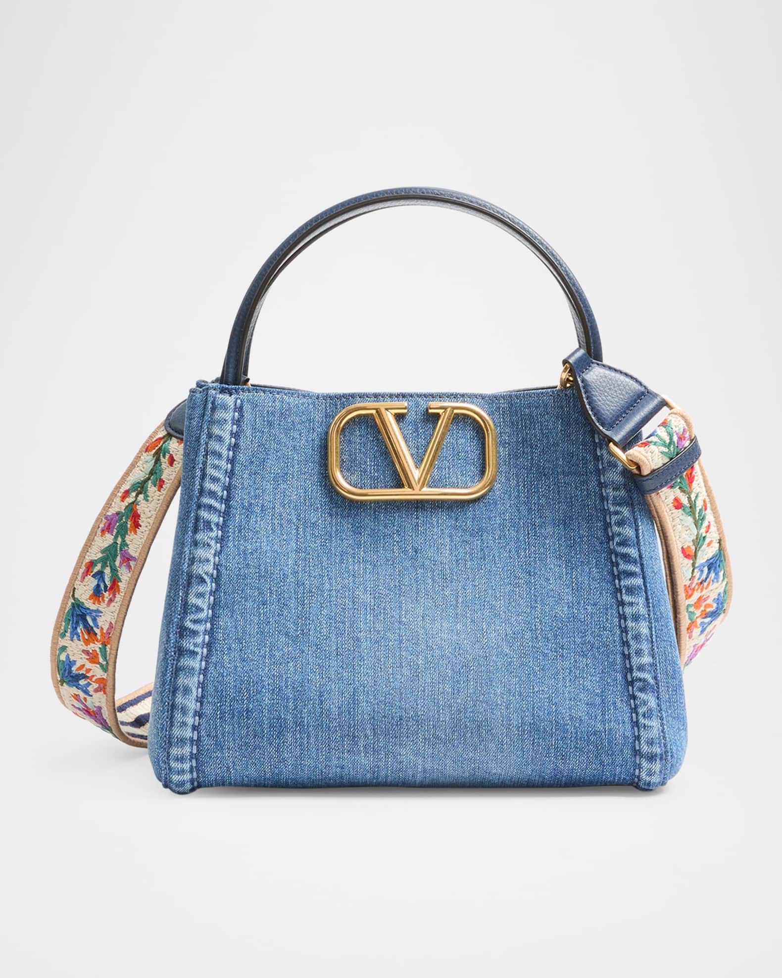 Alltime Medium Denim Top-Handle Bag 0