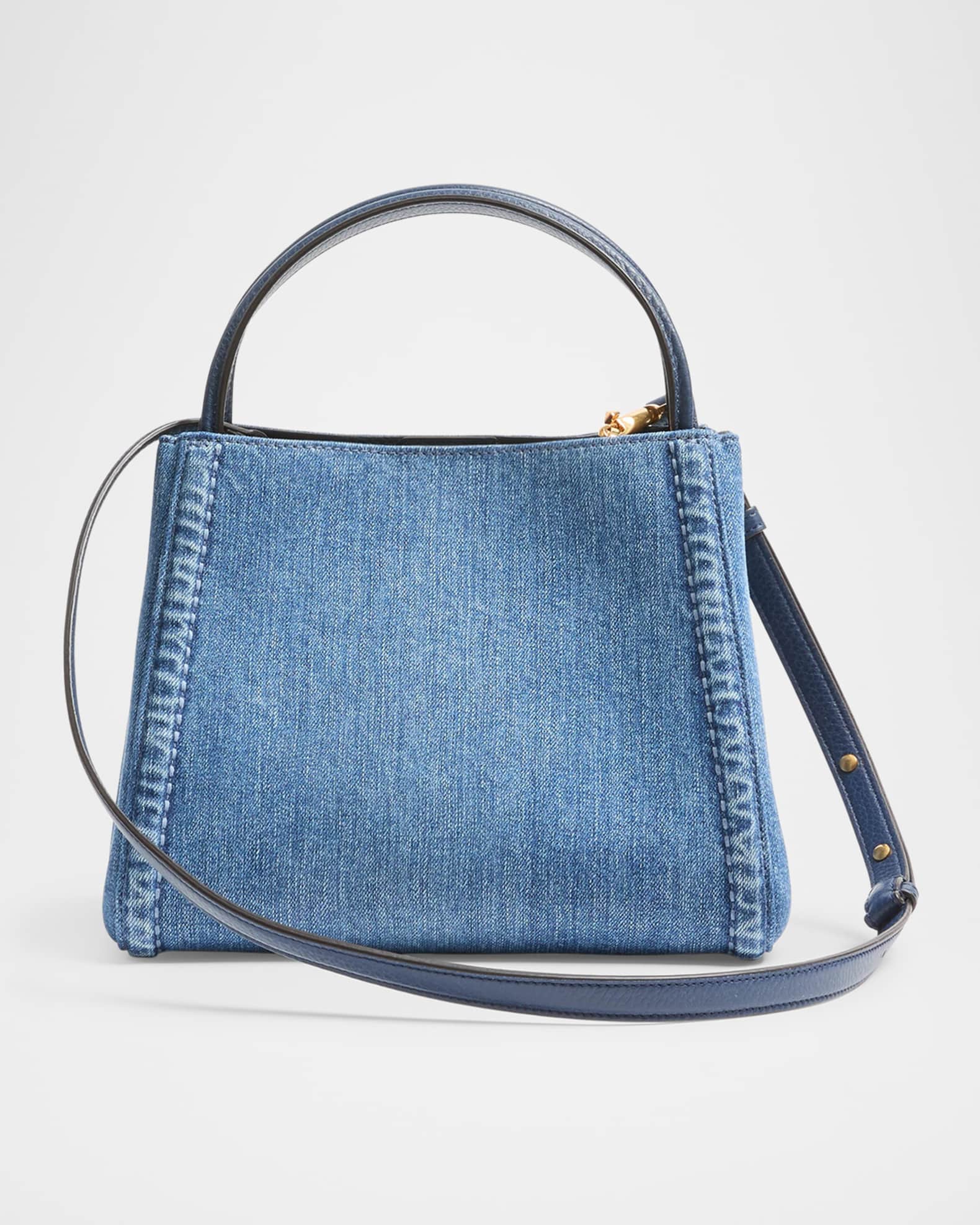 Alltime Medium Denim Top-Handle Bag 1