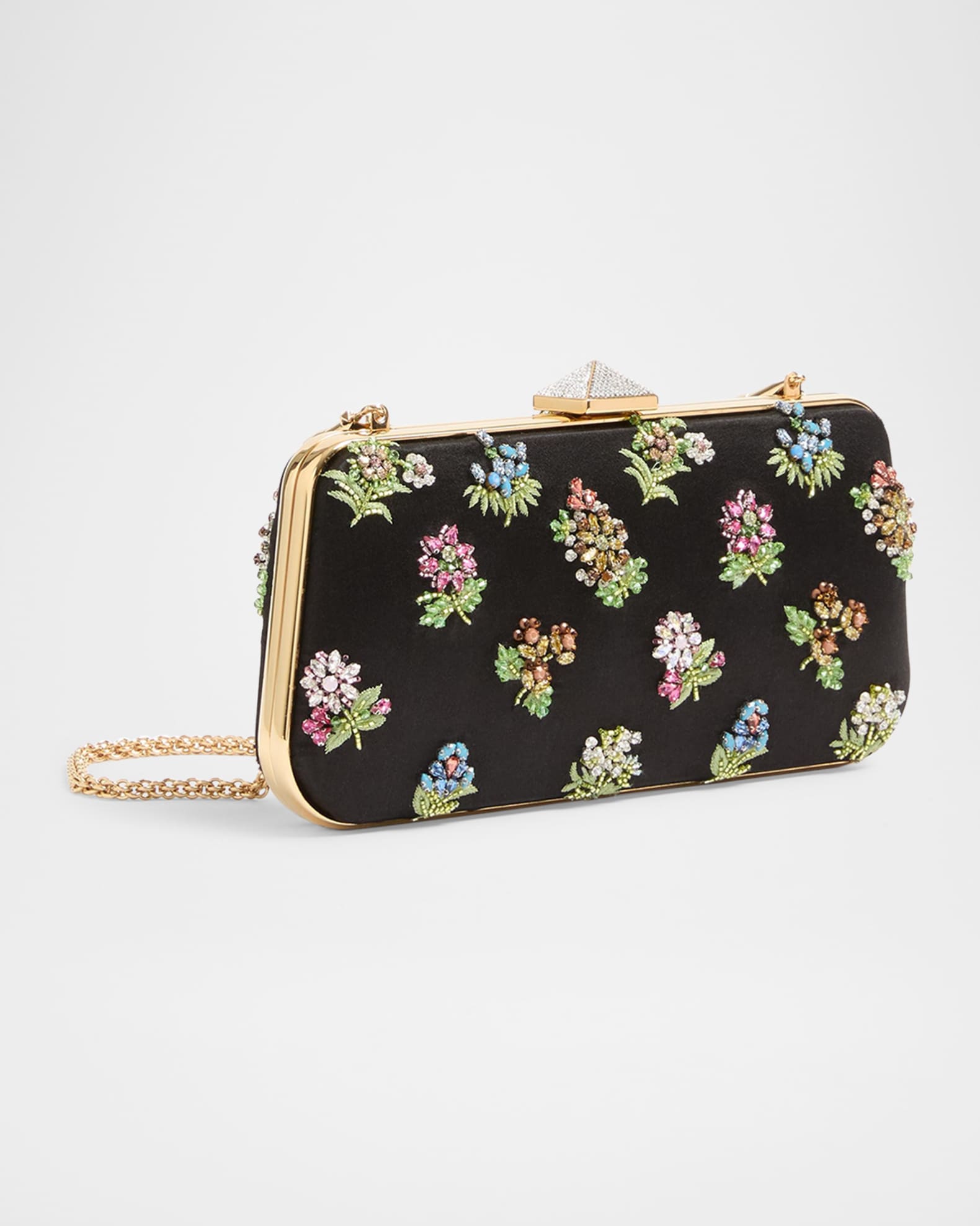 Carry Secrets Little Flower Satin Minaudiere 1