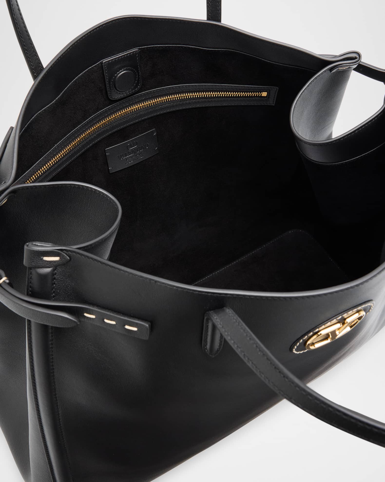 Valentino Garavani Antibes Large Napa Leather Tote Bag | Neiman Marcus