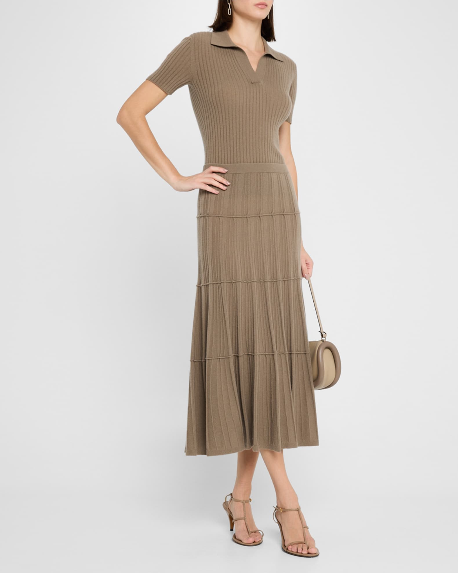 Jennifer Ribbed Cashmere Polo 1