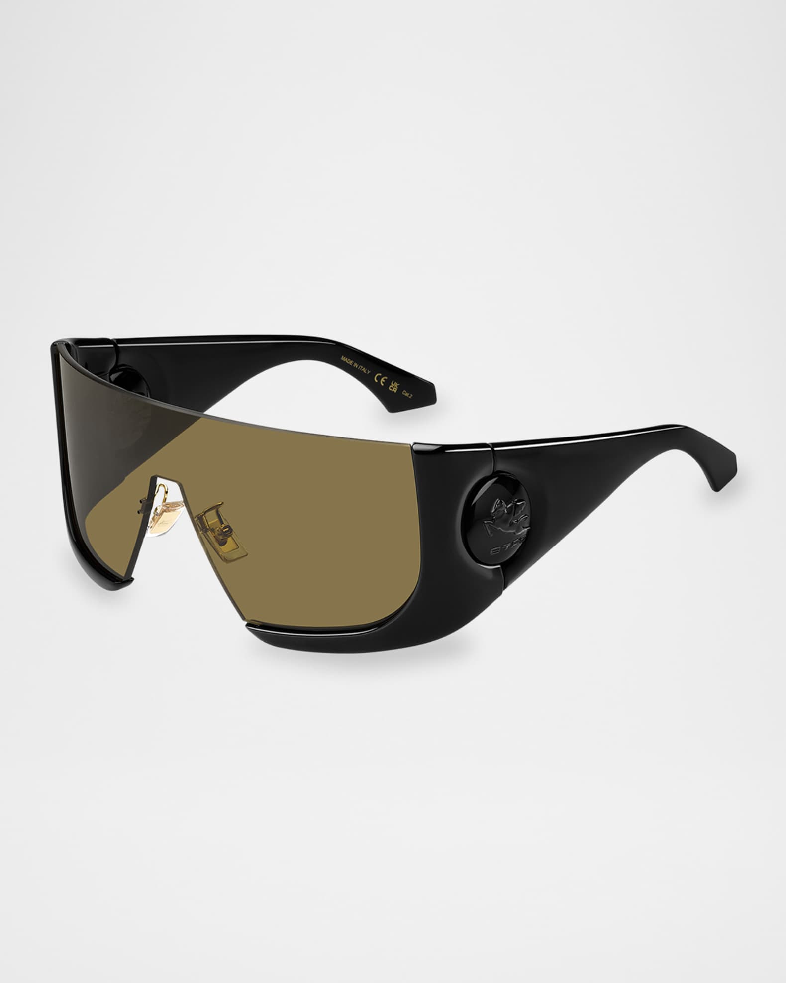 Etromacaron Semi-Rimless Plastic Shield Sunglasses 0