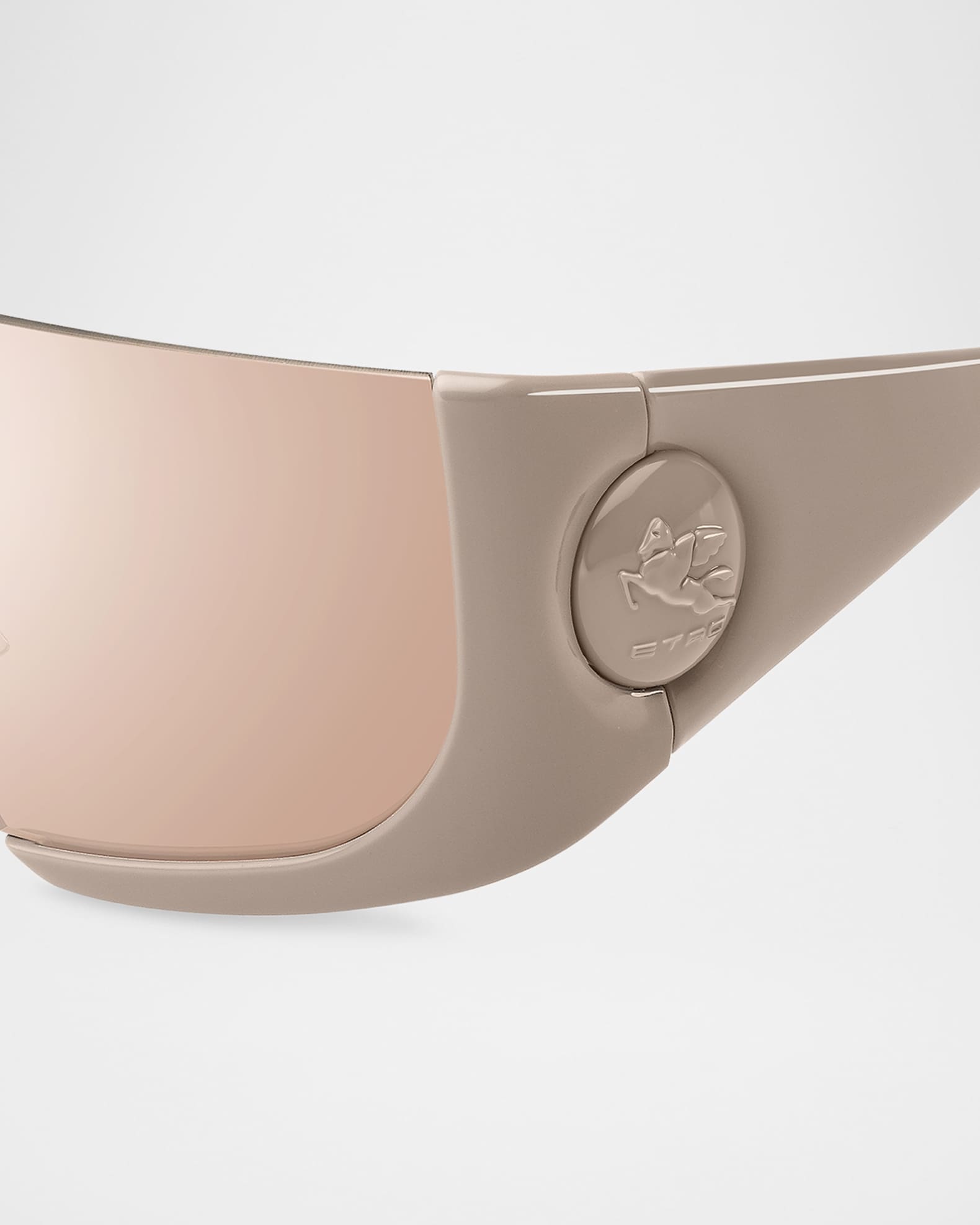 Etromacaron Semi-Rimless Plastic Shield Sunglasses 1