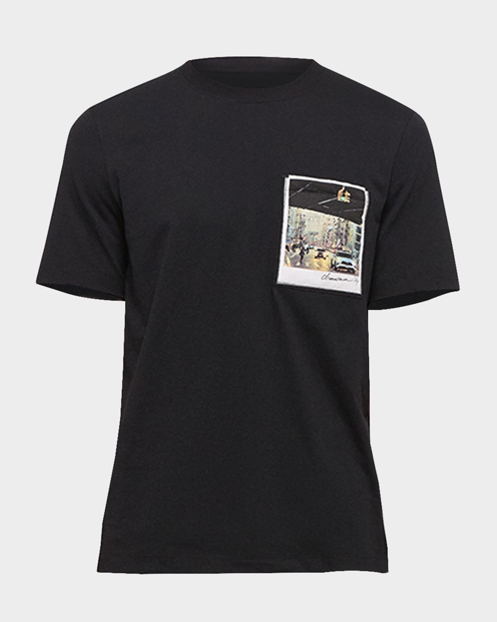 Men's Postcard Patch T-Shirt 0