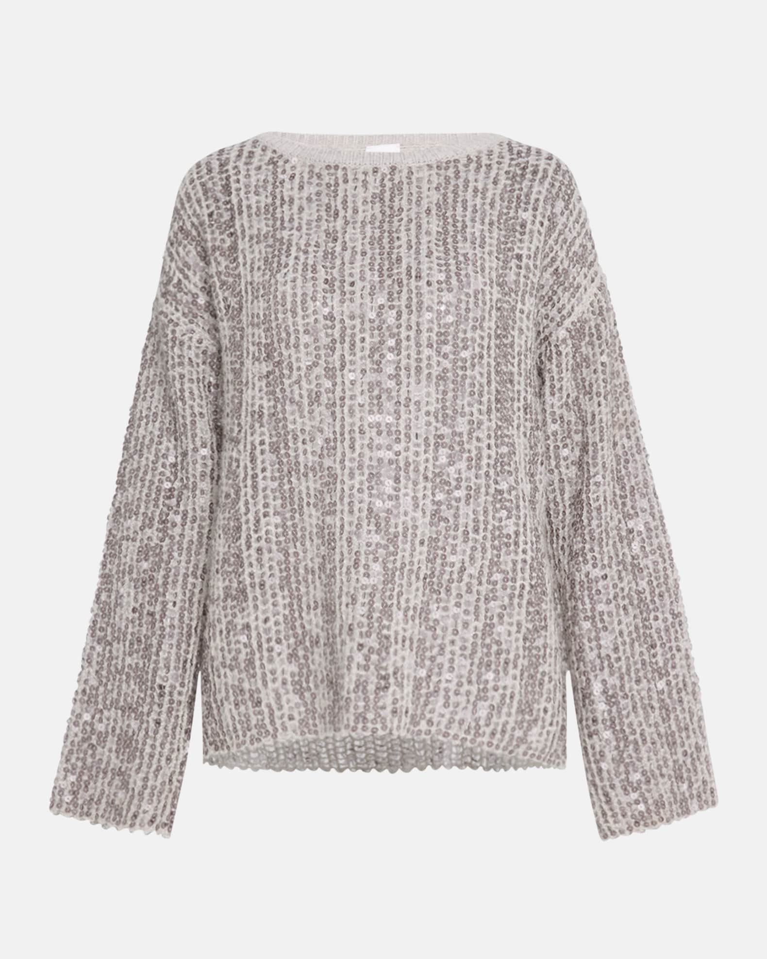 Cashmere Open-Weave Sequin Sweater 0