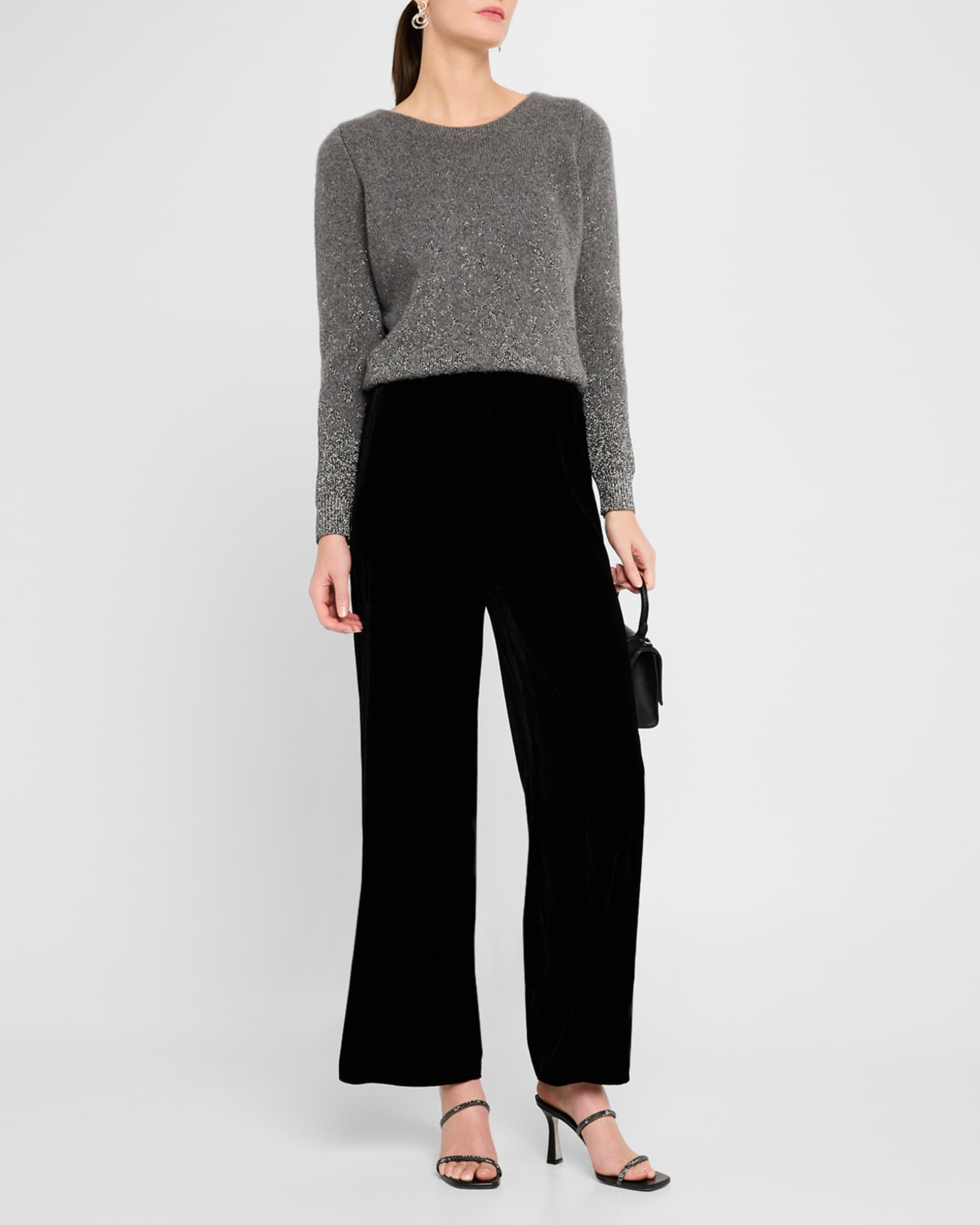 Cashmere Ombre Shimmer Sweater 1
