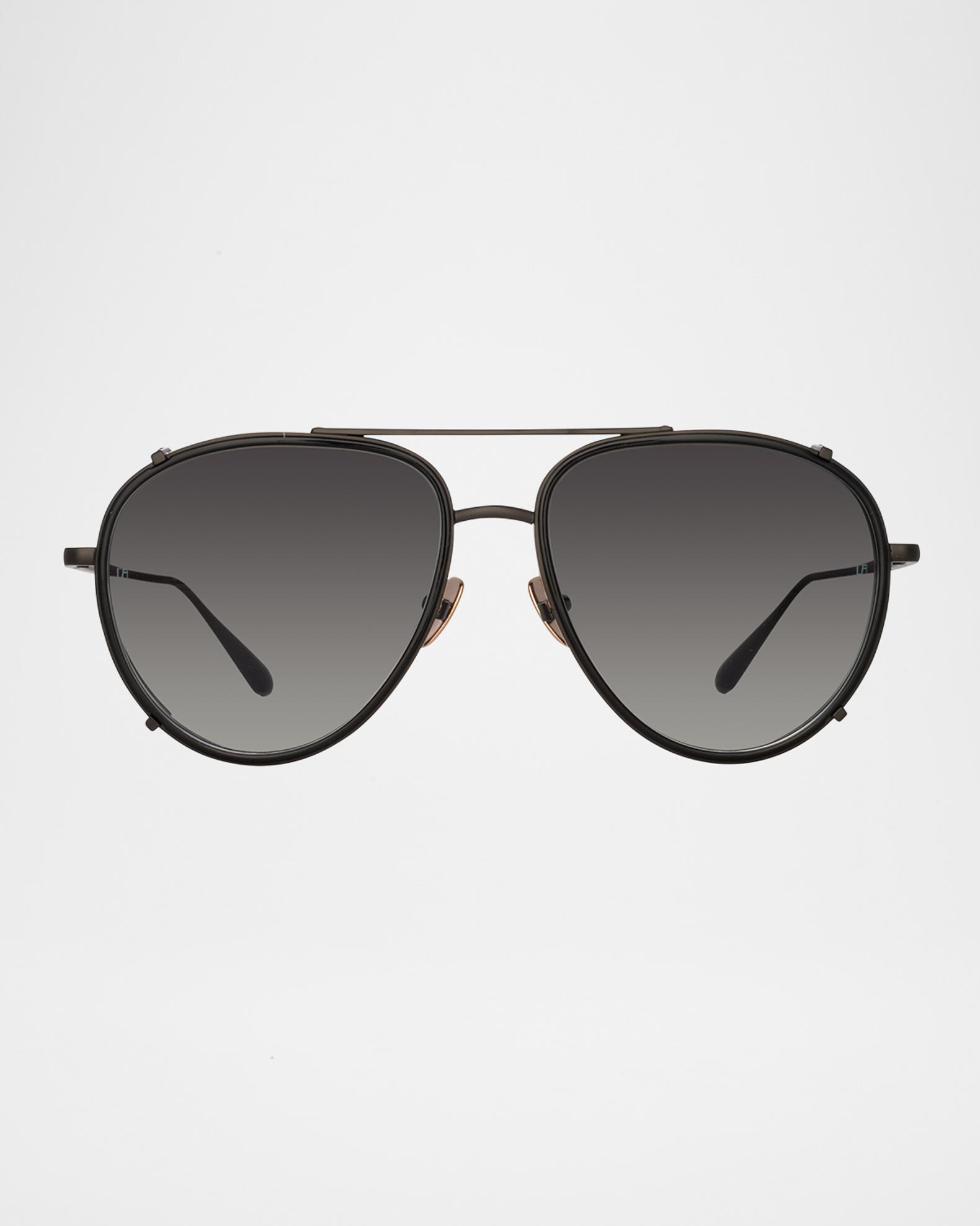 Linda Farrow Sunglasses Gunmetal Grey Linda Farrow - Kings Sunglasses | Specs Collective main image 2