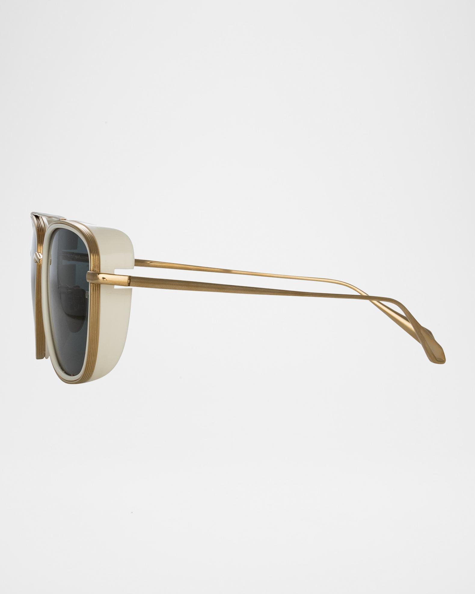 Linda Farrow Sunglasses with Gold Titanium Frame Linda Farrow - Dahlia Sunglasses | Specs Collective main image 4