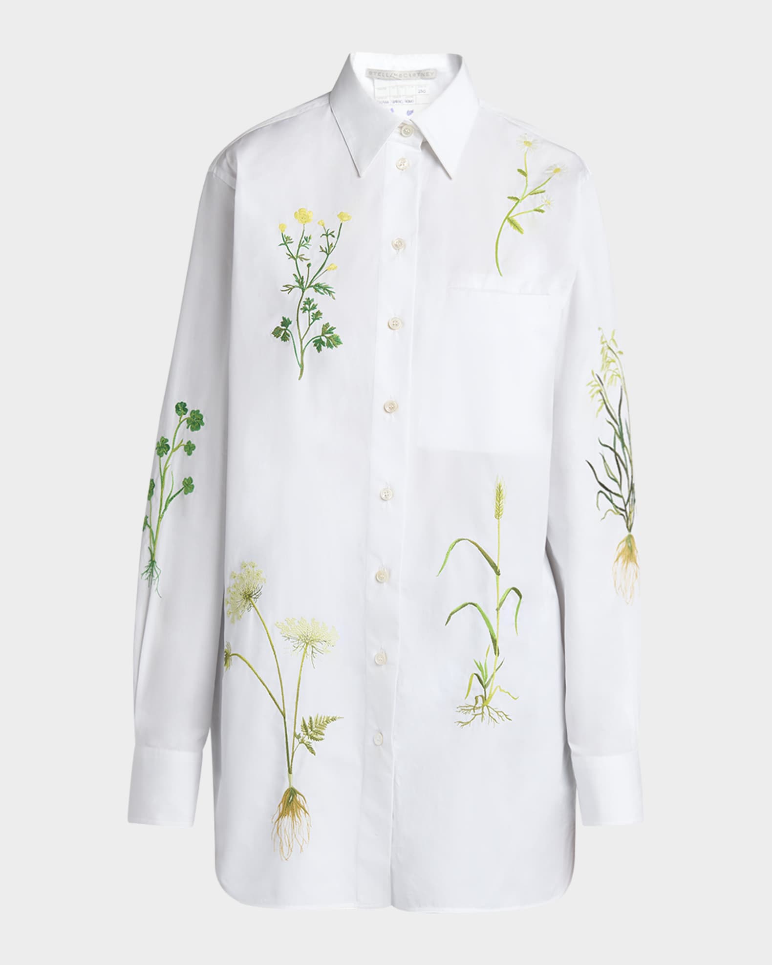 （セール）開催中 人気ブランドも続々プライス Stella McCartney Floral Embroidered Button Down Blouse トップス