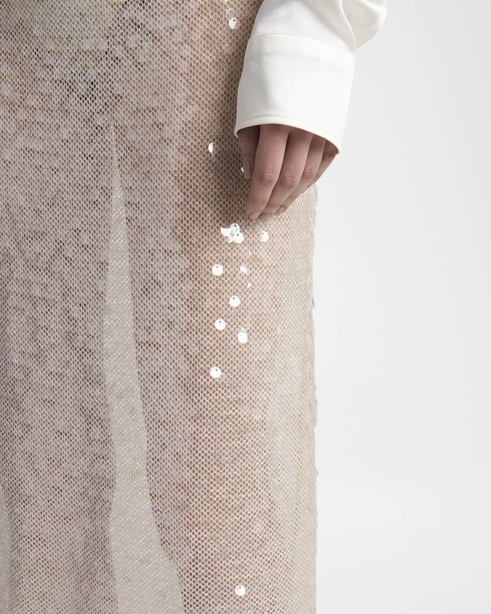 Stella McCartney GOLD skirt ロングスカート STELLA MCCARTNEY Gold Melody Pleated Skirt Ladies