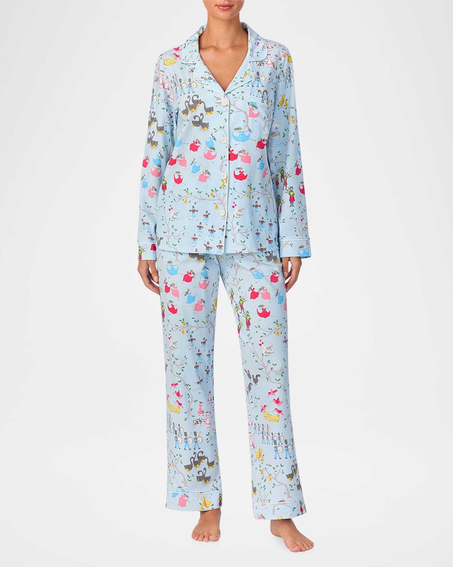 12 Days Of Christmas Cotton Jersey Pajama Set