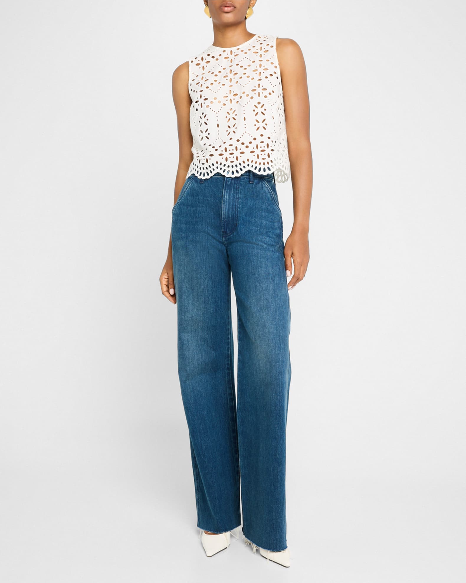 Taylor High-Rise Wide-Leg Jeans 1
