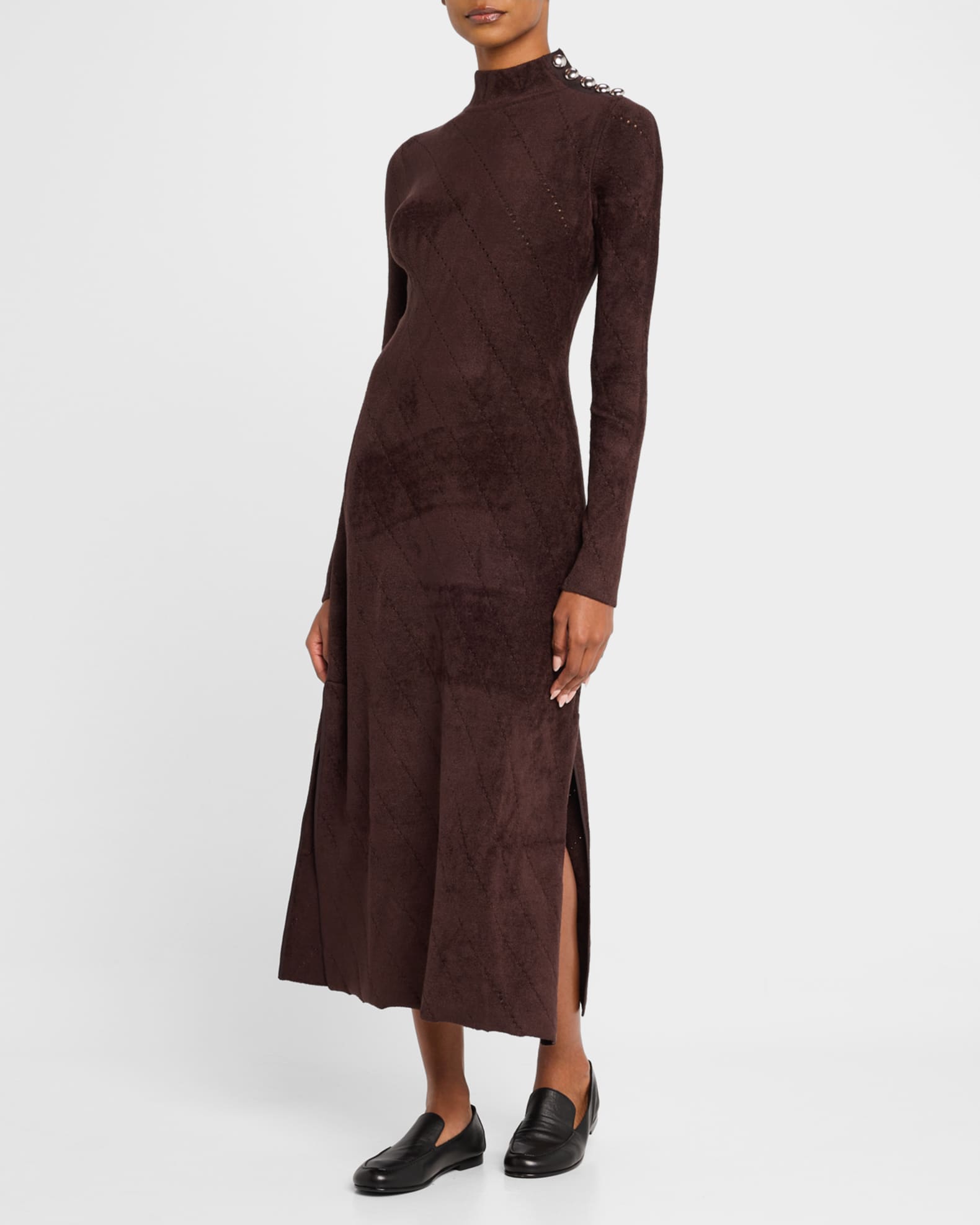 Jude Chenille Turtleneck Maxi Dress 1