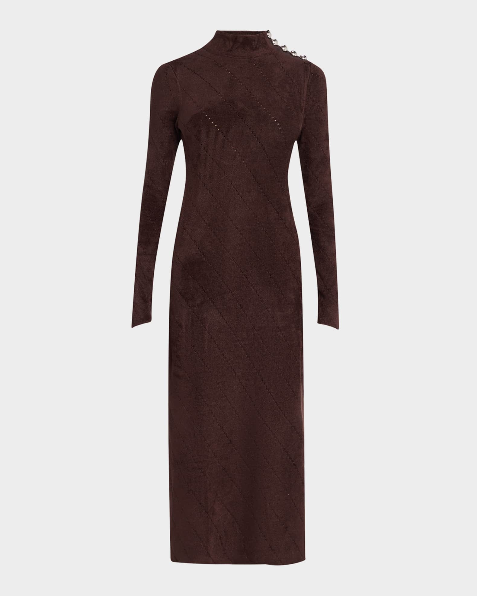 Jude Chenille Turtleneck Maxi Dress 0