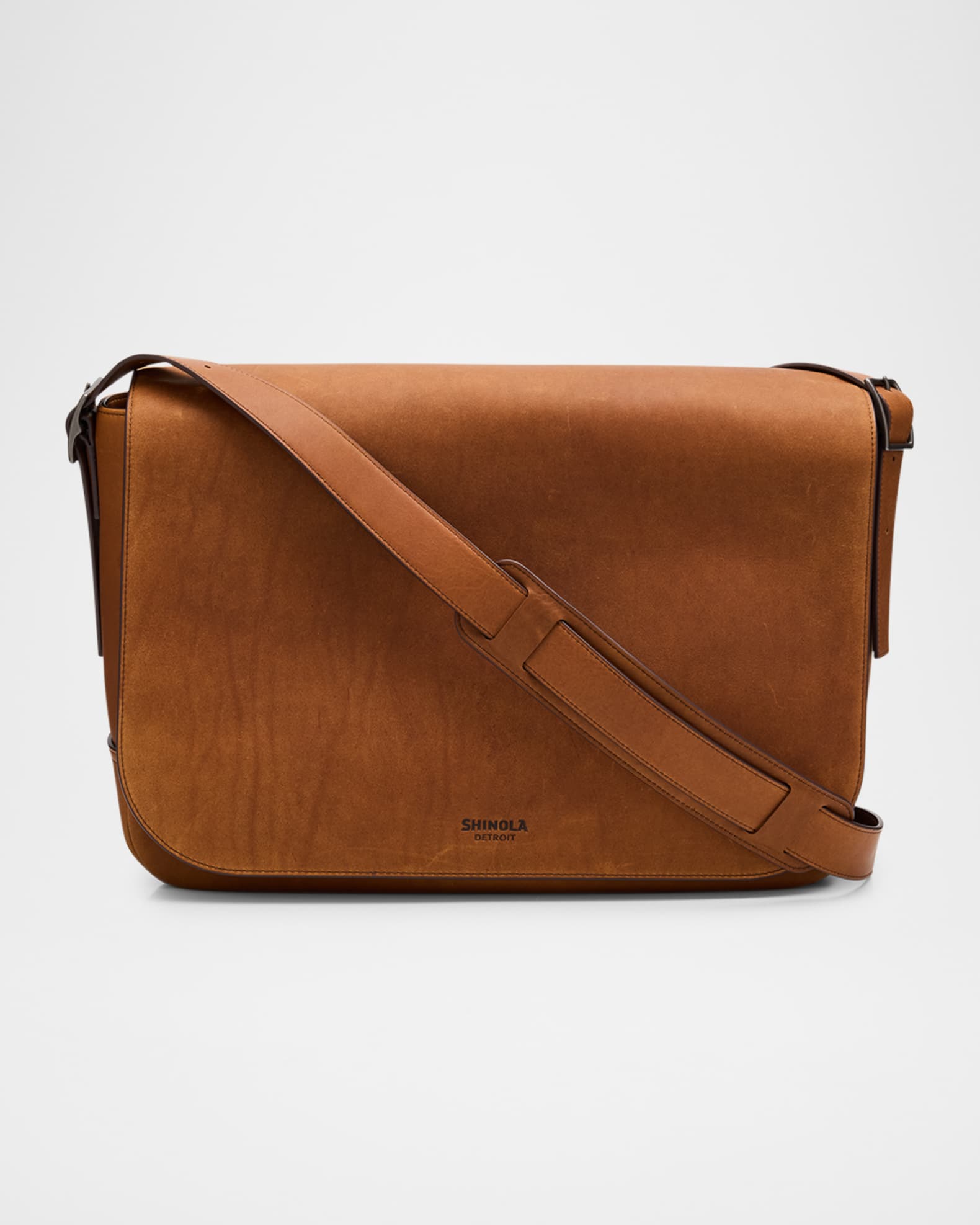 Men's Runwell Leather Messenger Bag 0