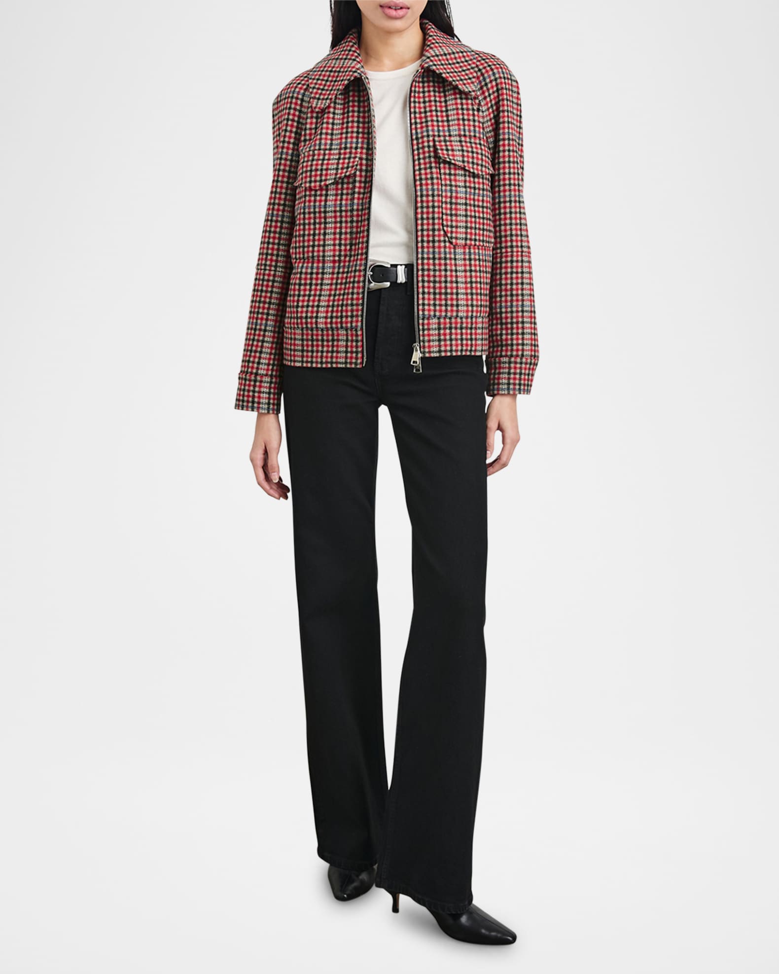 Cheyenne Check Wool-Blend Jacket  1