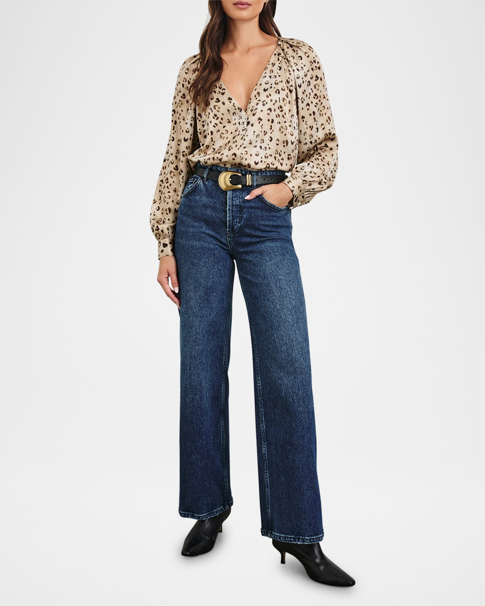 Sandra Leopard Blouse 1