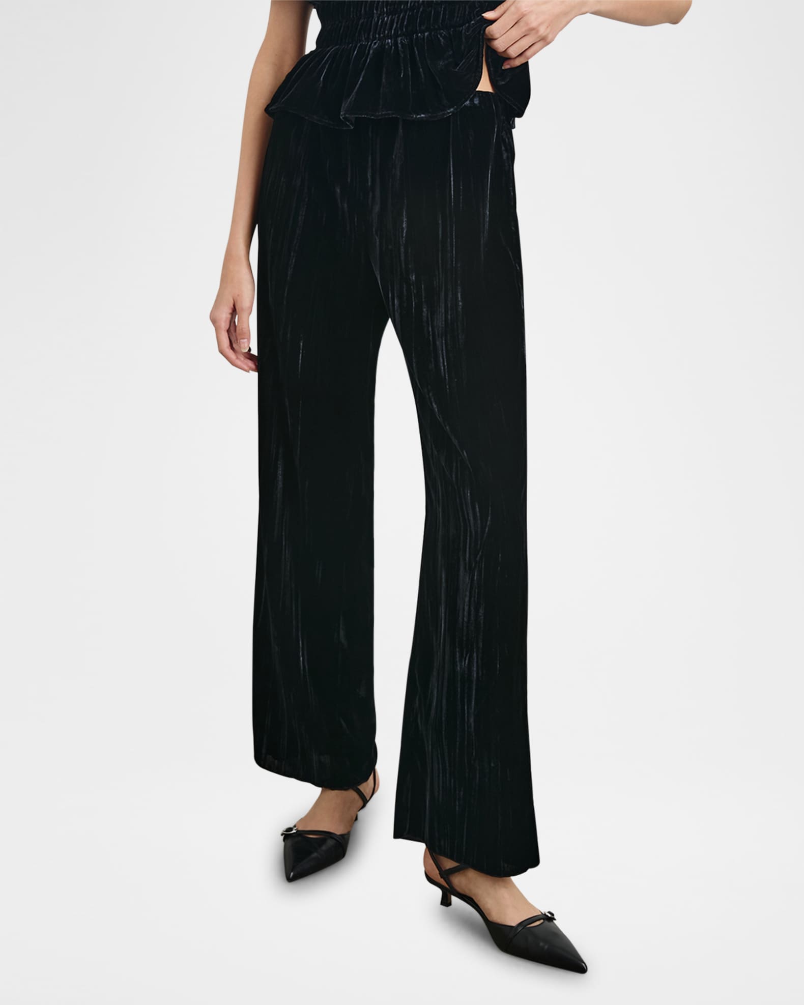 Brissa Velvet Flare Pants 0