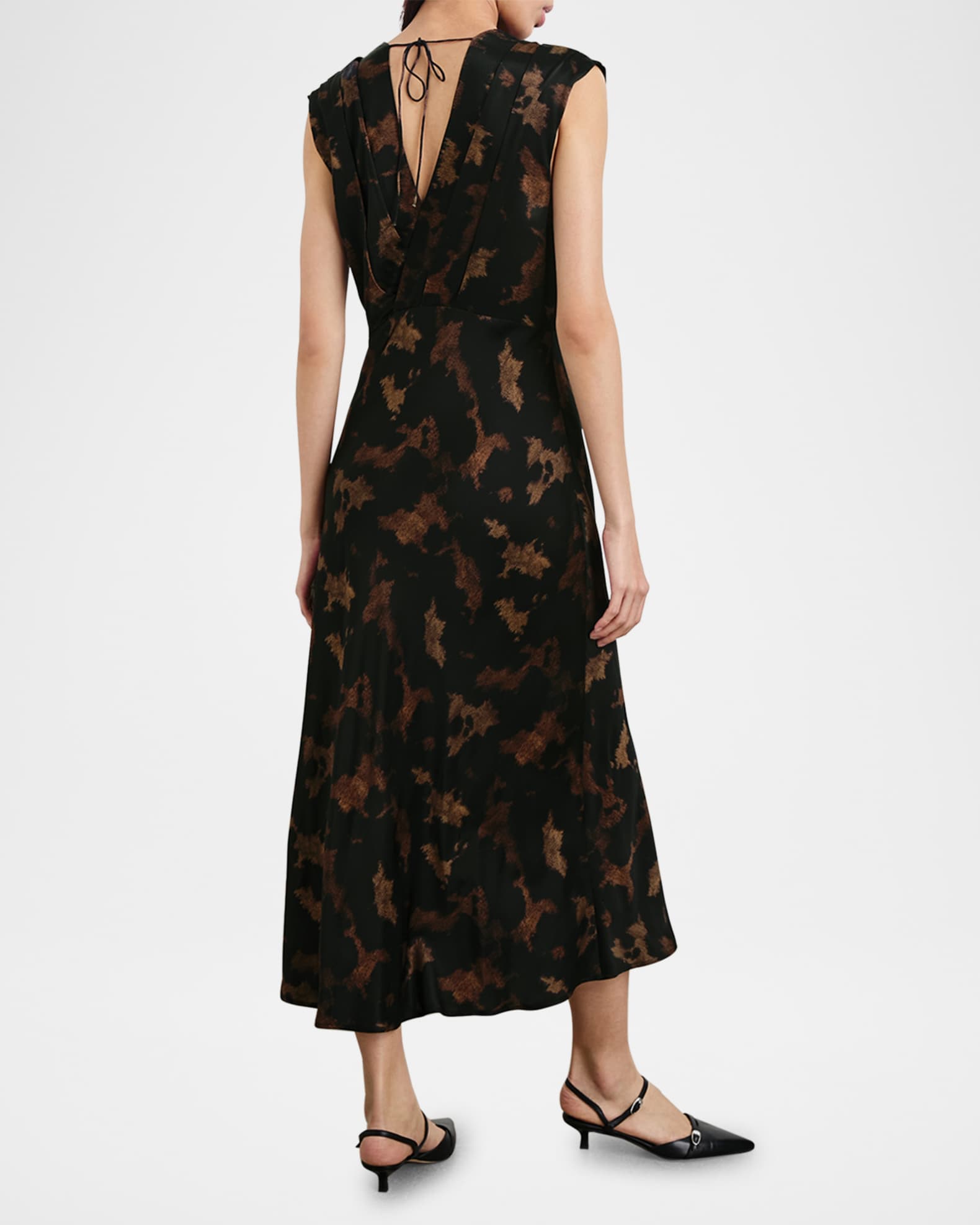 Odella Satin Midi Dress 1