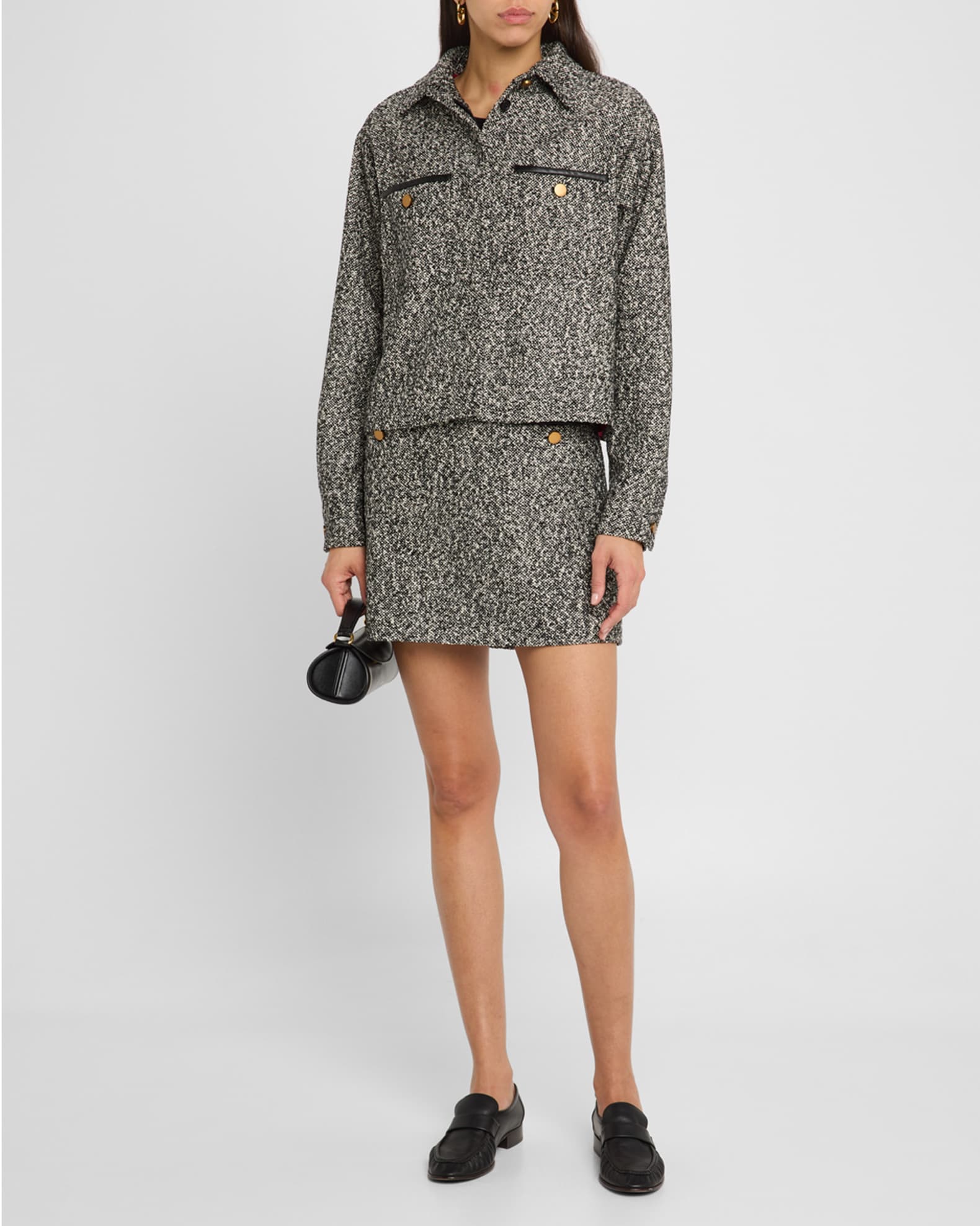 Cosa Boucle Mini Skirt 1