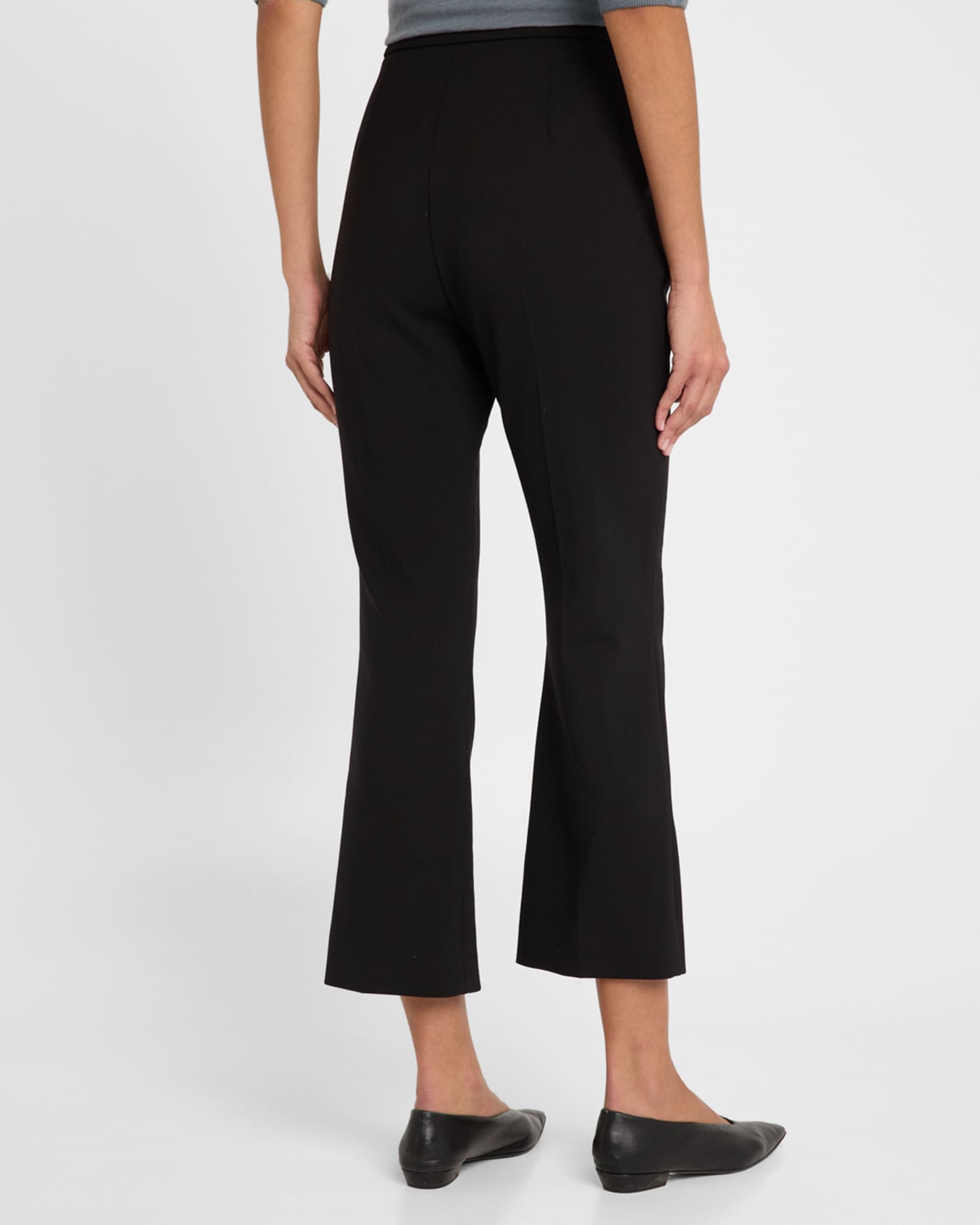 Max Mara Nepeta Flared Crop Wool Pants | Neiman Marcus