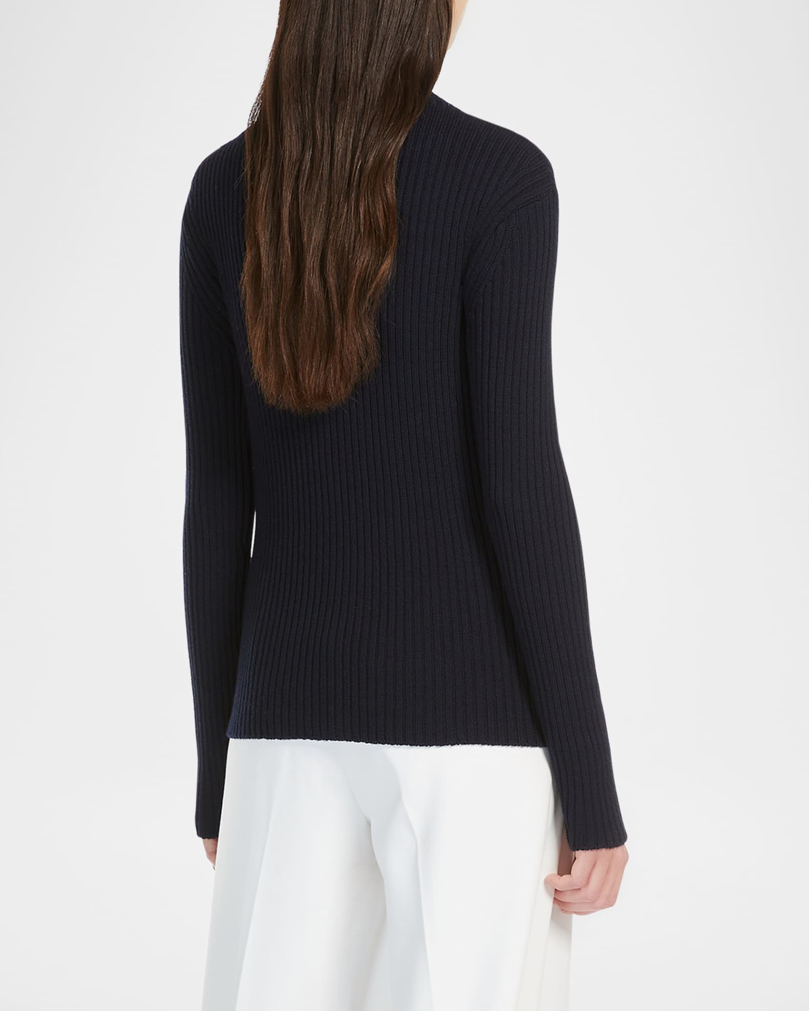 Lari Wool Sweater with Buttoned Shoulders 1