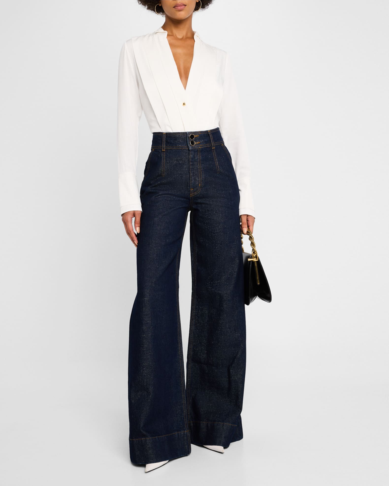 Mille High Rise Wide-Leg Jeans 1