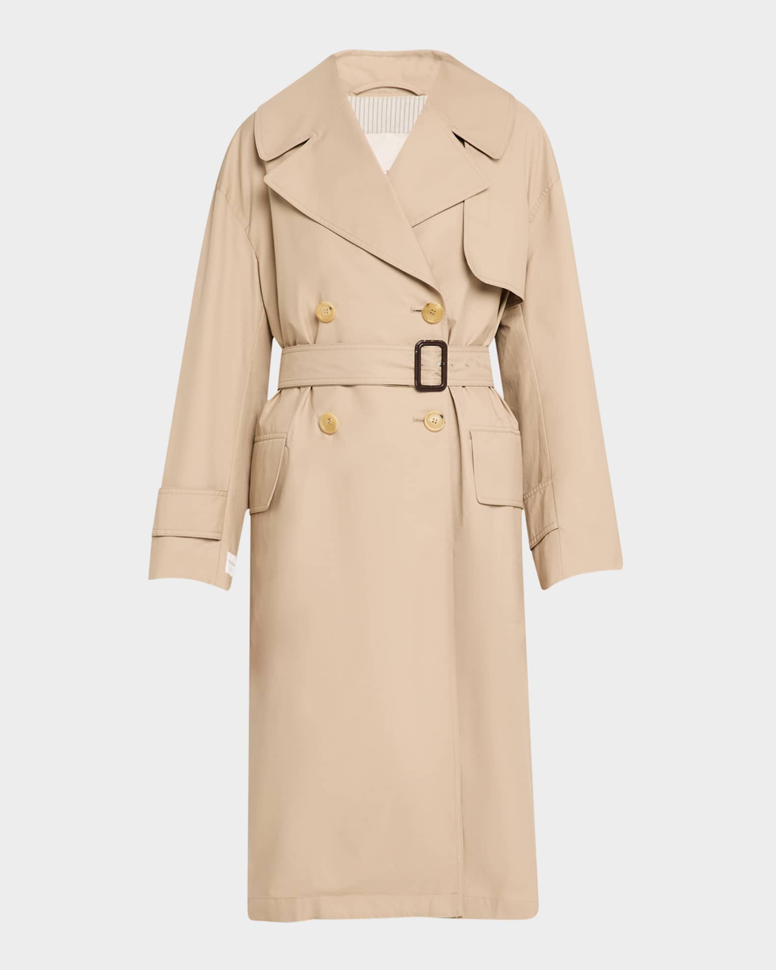 Belted Cotton Trench Coat