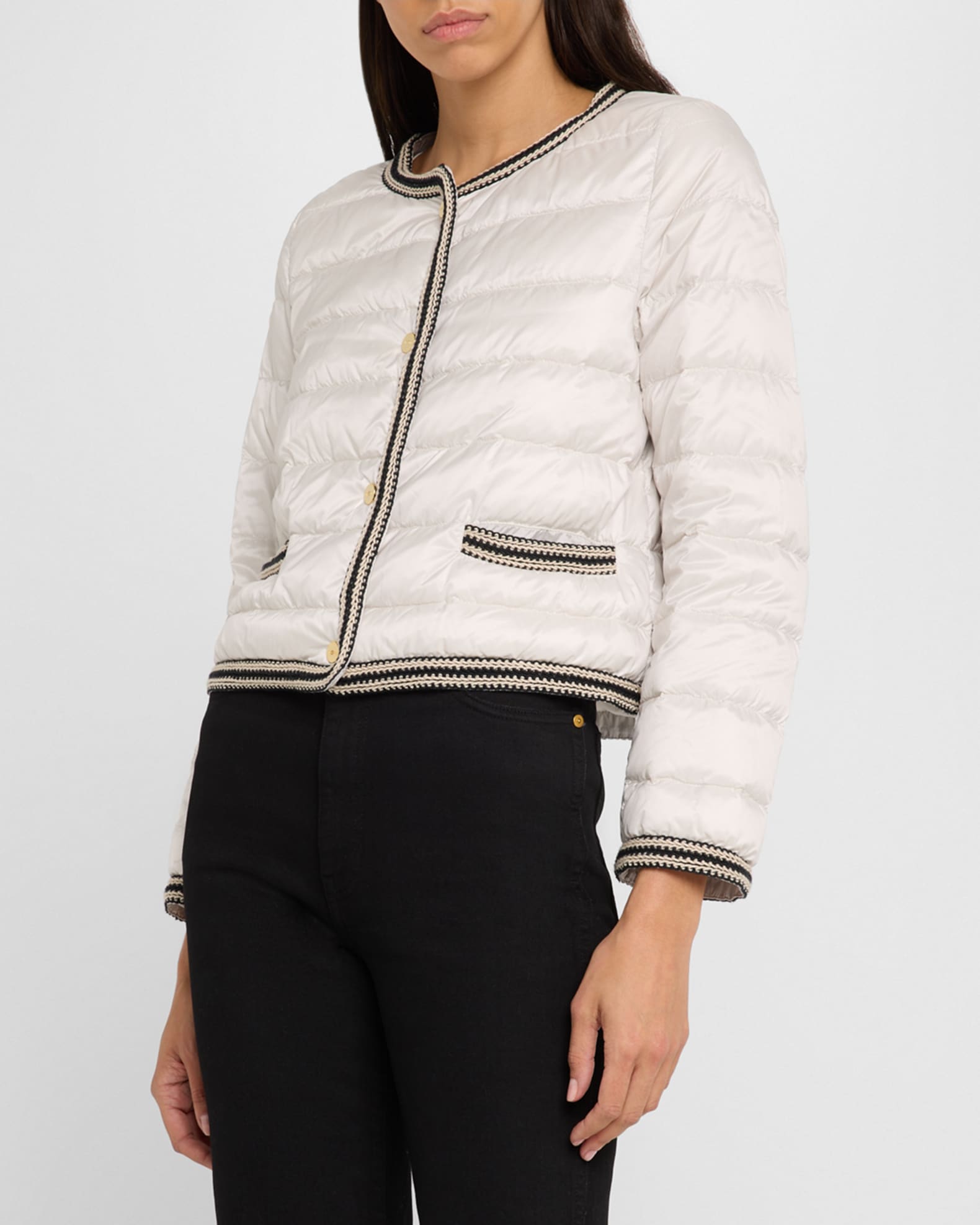 Max Mara Kate Single-Breasted Quilted Jacket | Neiman Marcus Max Mara Kate Single-Breasted Quilted Jacket | Neiman Marcus