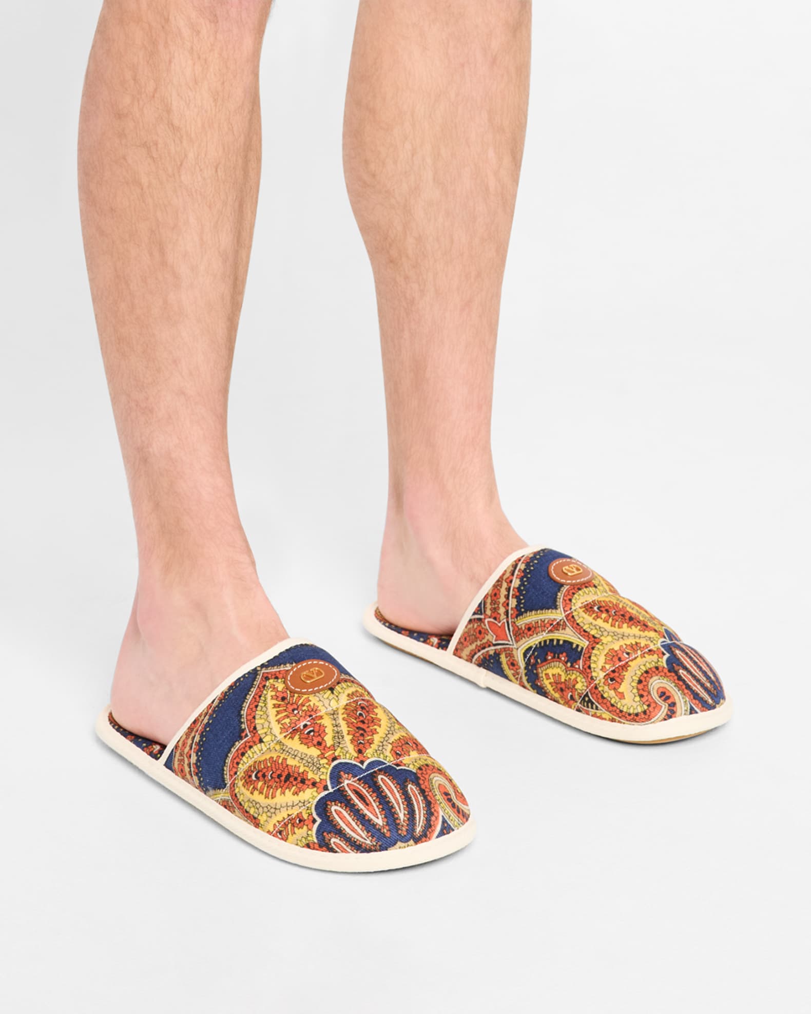 Men's Chambre Voyage Imaginaire Denim Slides 1