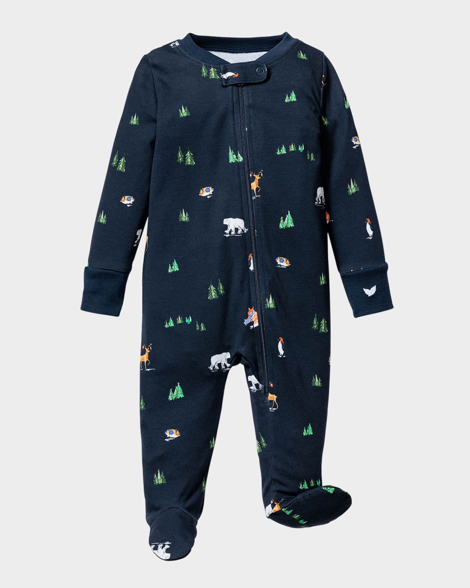 Boy's Arctic Antics Printed Footie, Size Newborn-9M 0