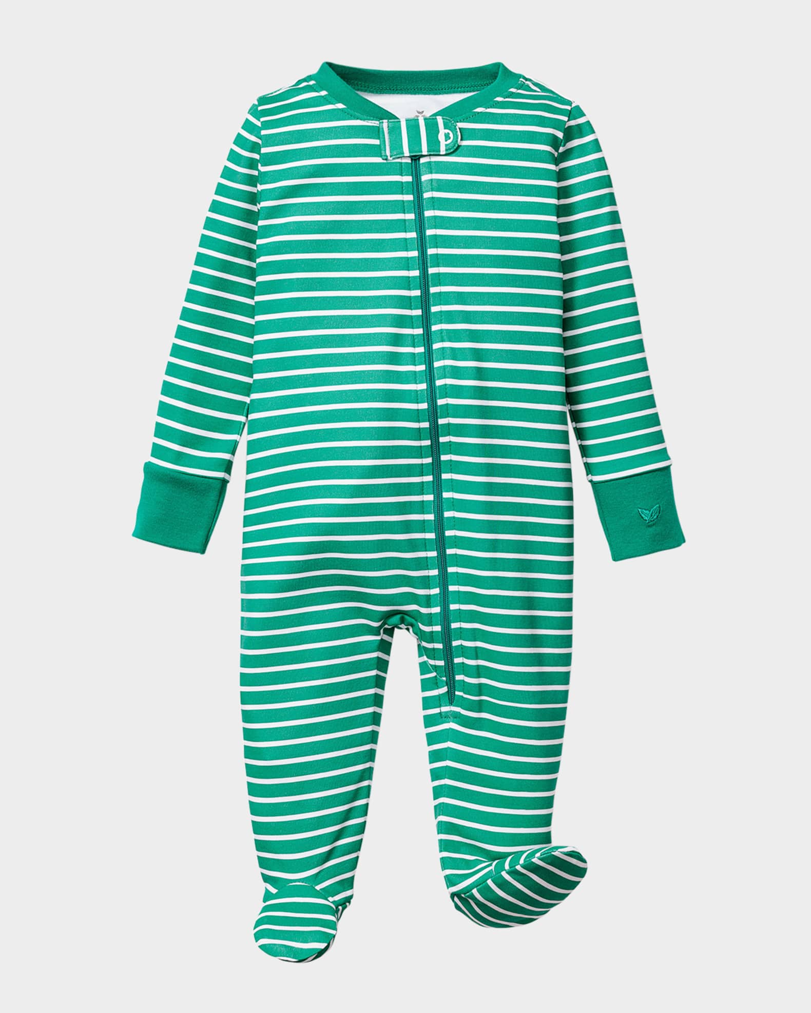 Boy's Striped Snug Fit Footie, Size Newborn-9M 0