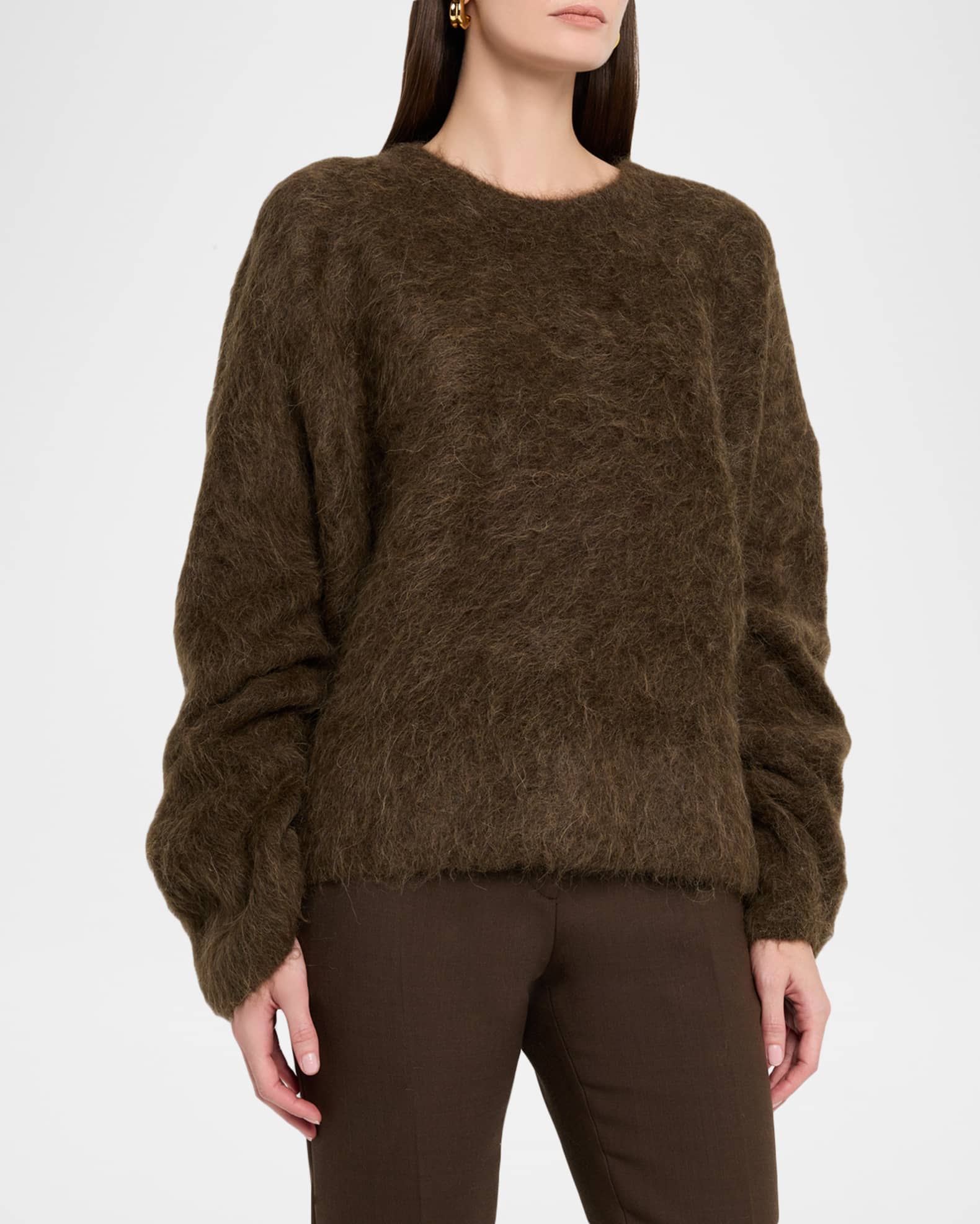 TOTEME Boxy Alpaca ニット　Deuxieme Classe Toteme Boxy Alpaca Knit Sweater | Neiman Marcus