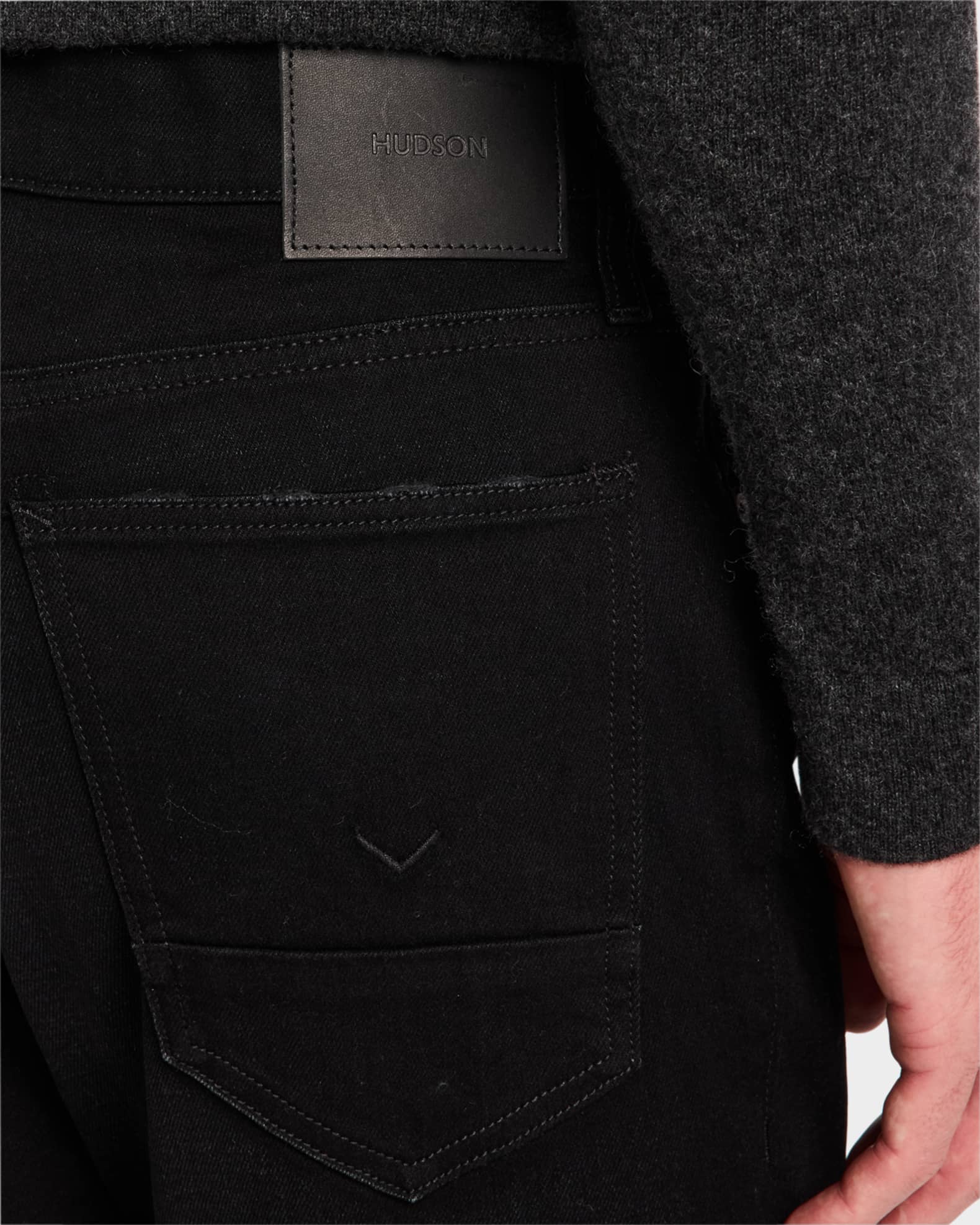 Hudson Mens Zev Whisker Wash Skinny Jeans main image 0