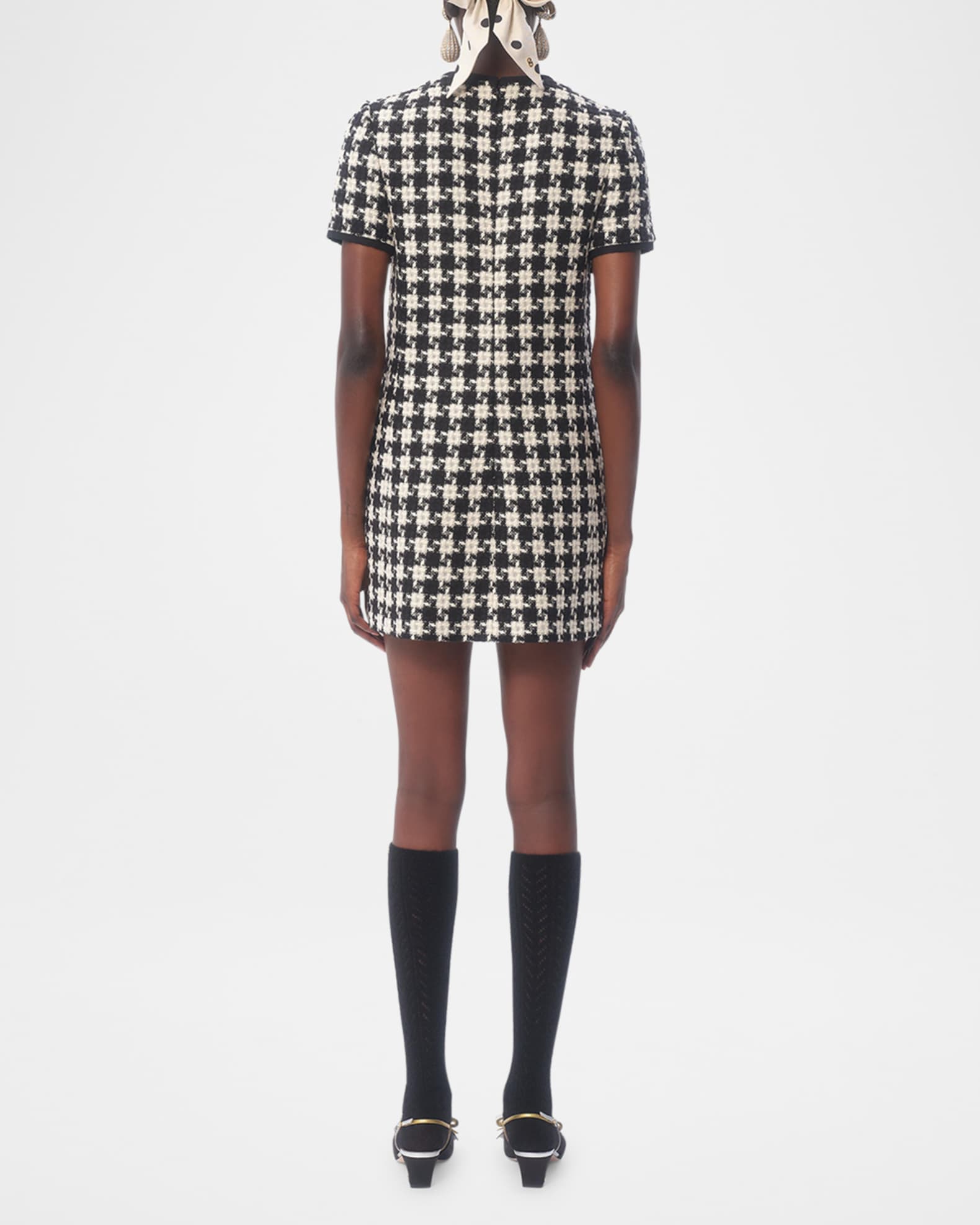 ◎ valentino garavani houndstooth knit Valentino Garavani Houndstooth-jacquard Wool Blazer