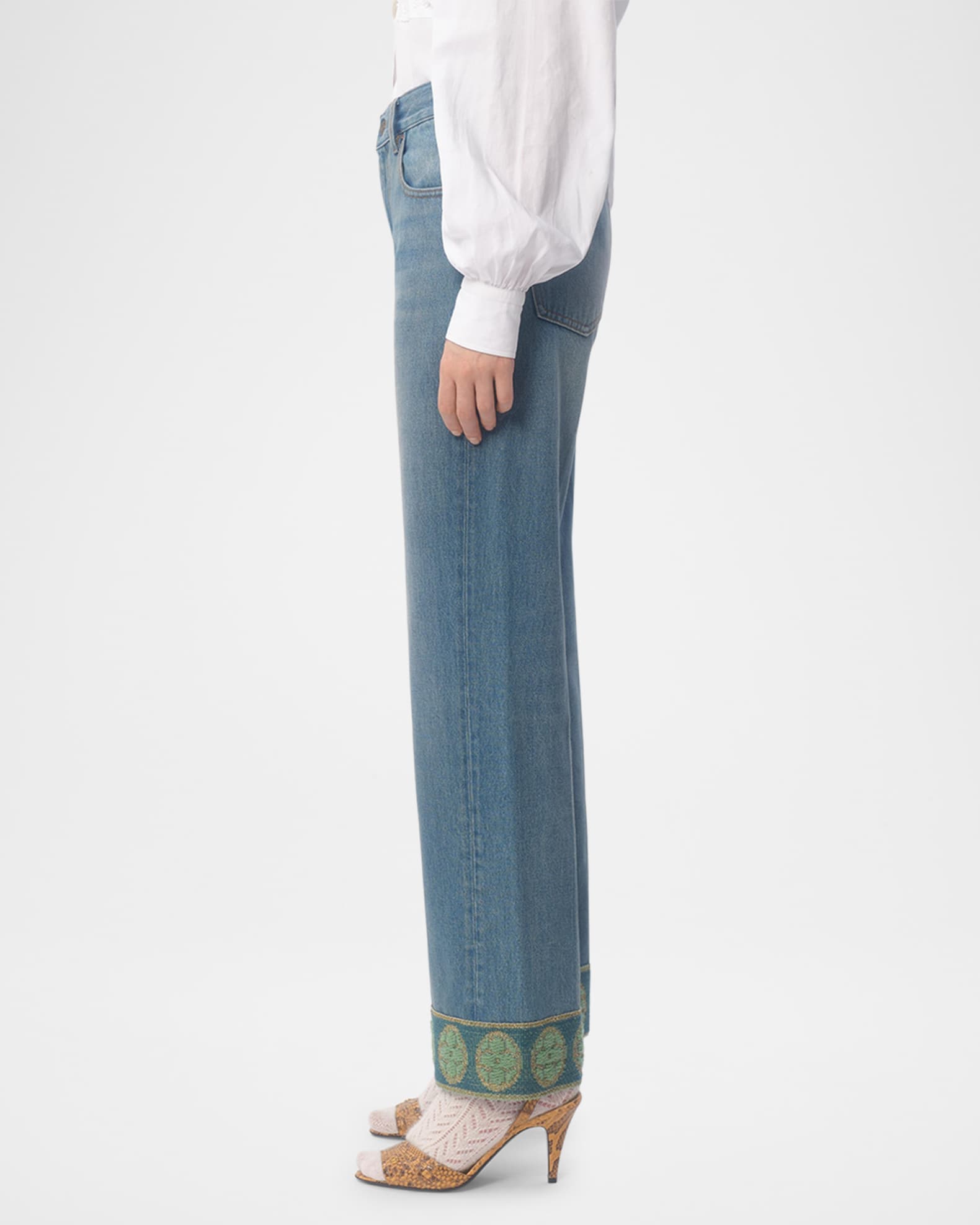 デニム・ジーパン VALENTINO Valentino Garavani jacquard jeans 25713080_56003390_600.jpg