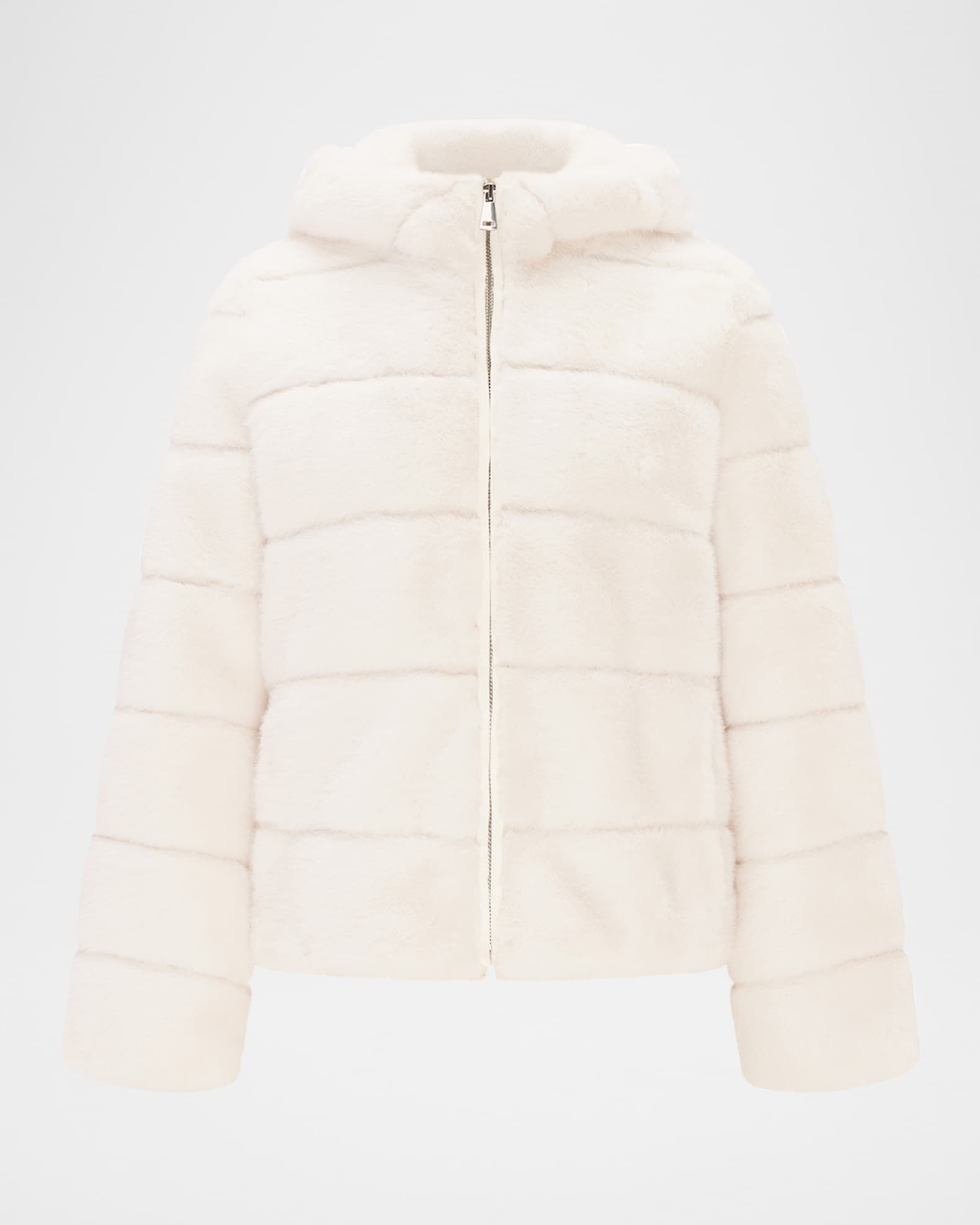 Mink Faux Fur Hooded Jacket 0