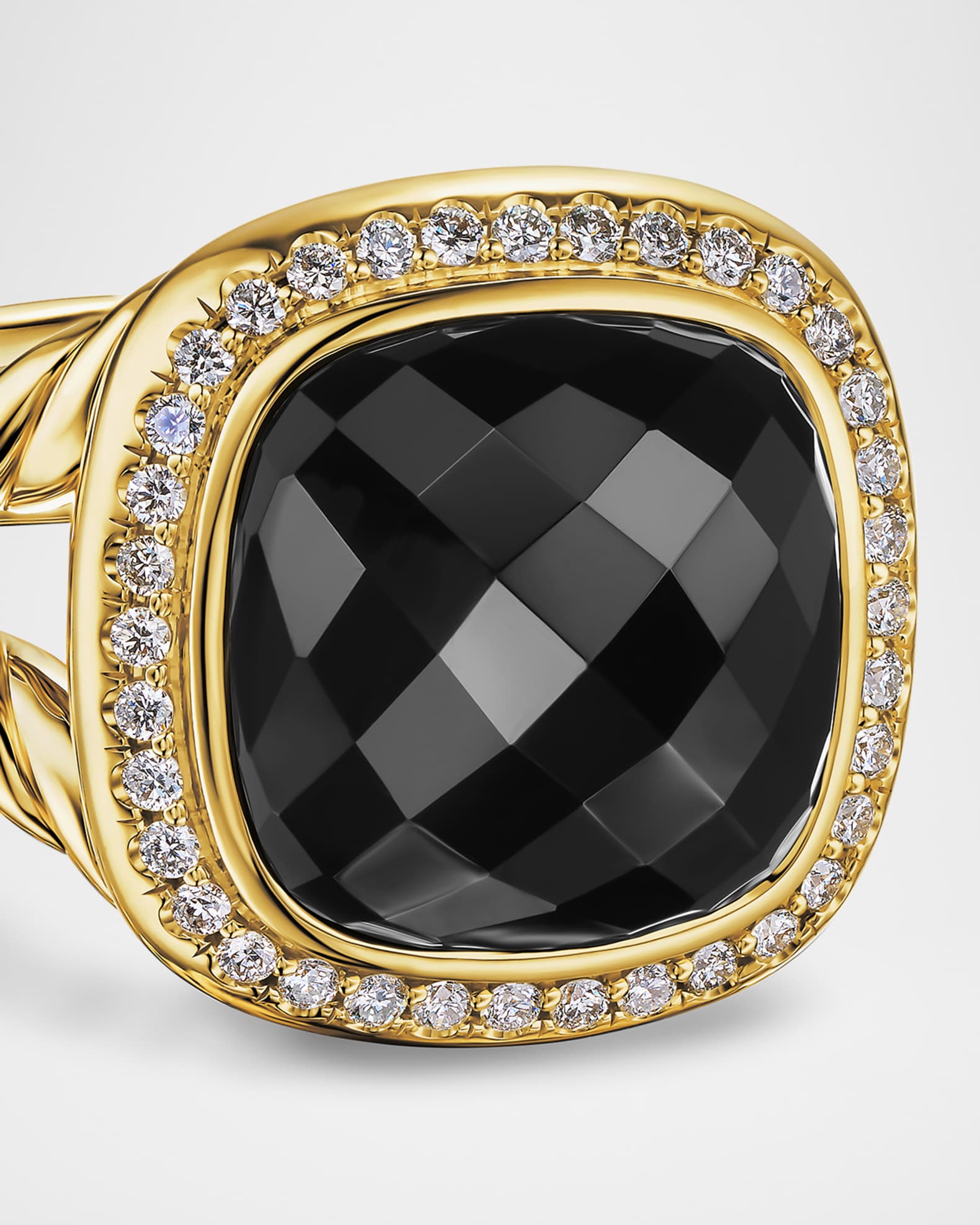 Albion Ring with Gemstones and Diamonds in 18K Gold 1