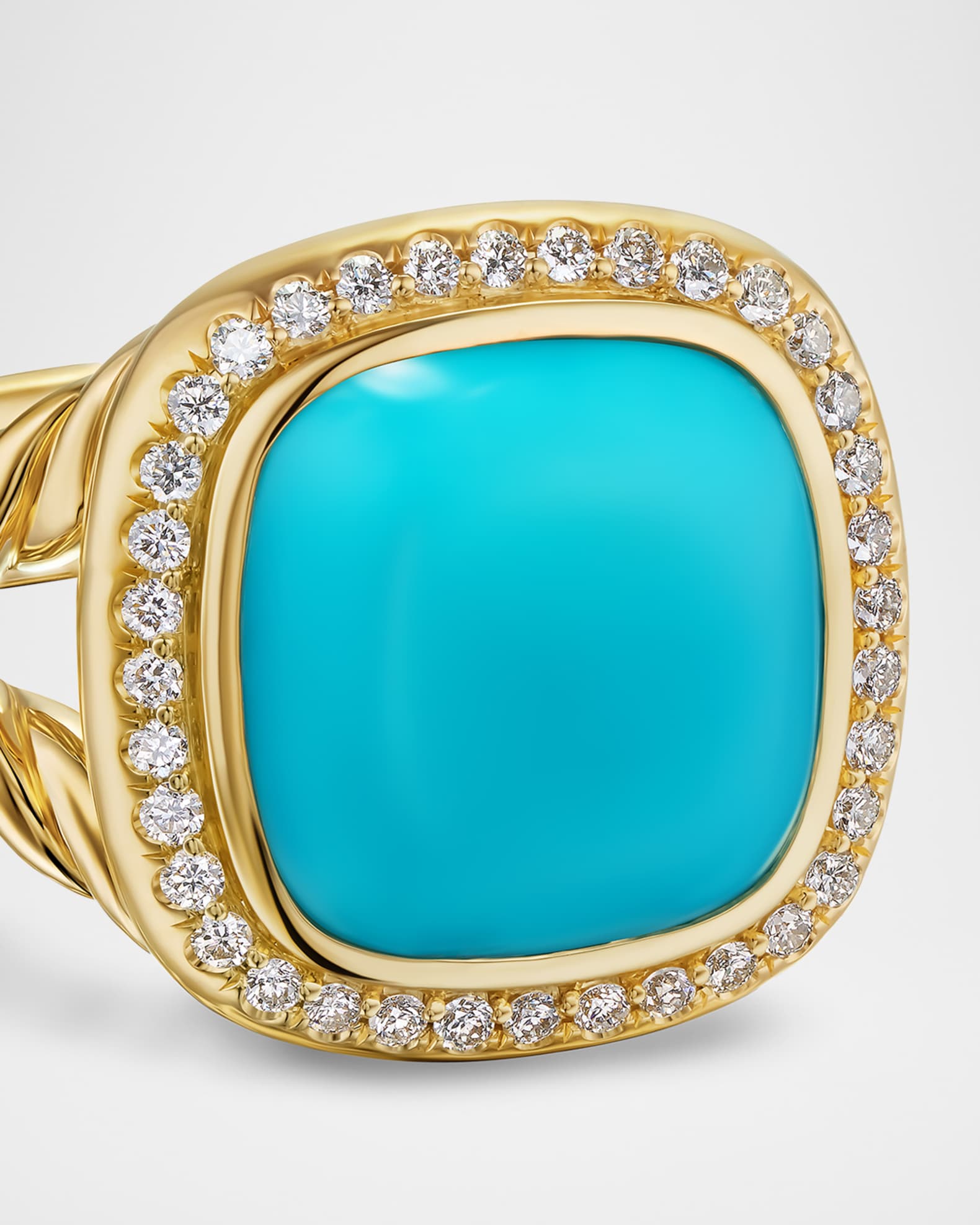 Albion Ring with Gemstones and Diamonds in 18K Gold 1