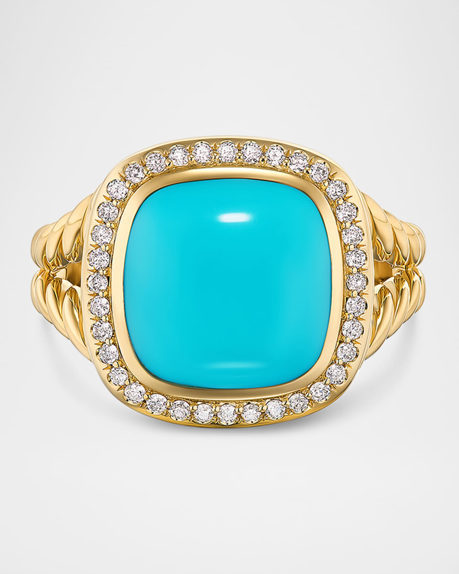 Albion Ring with Gemstones and Diamonds in 18K Gold 0