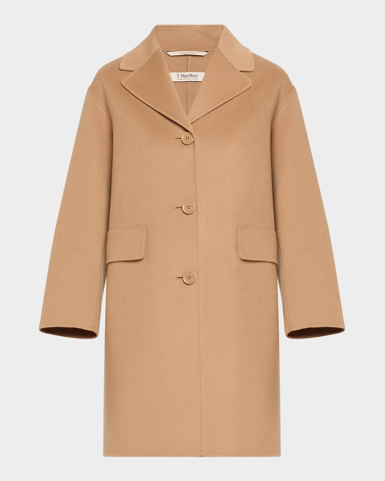 Cielo Single-Breasted Wool Coat 0