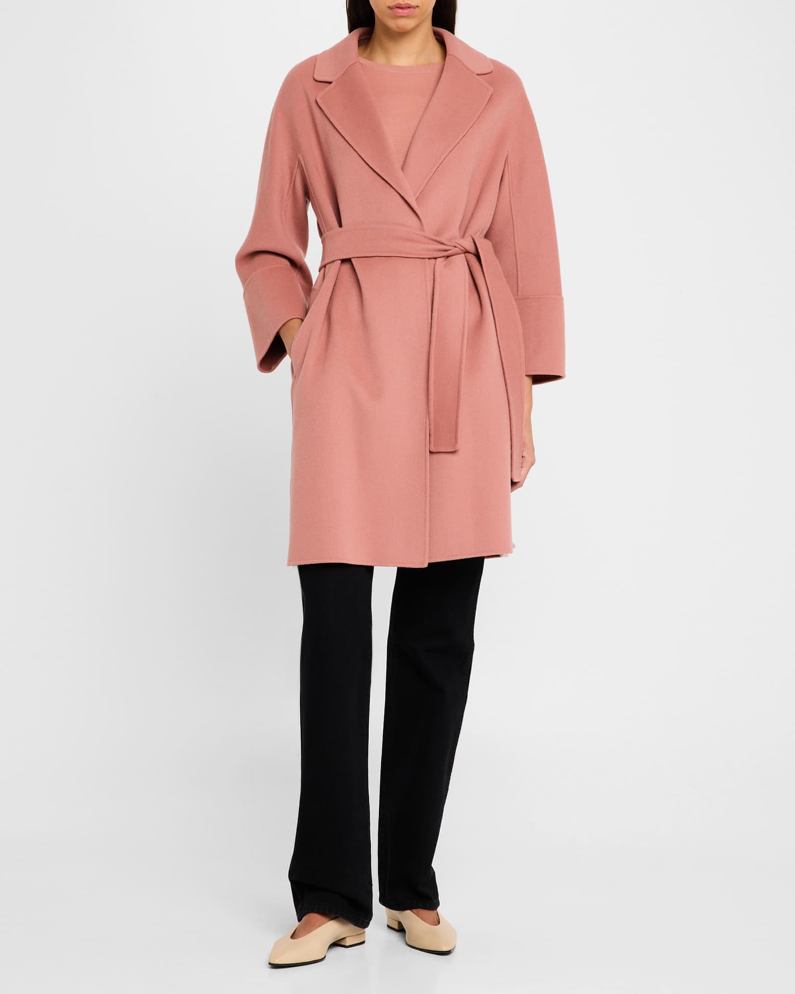 Arona Belted Wool Wrap Coat 1