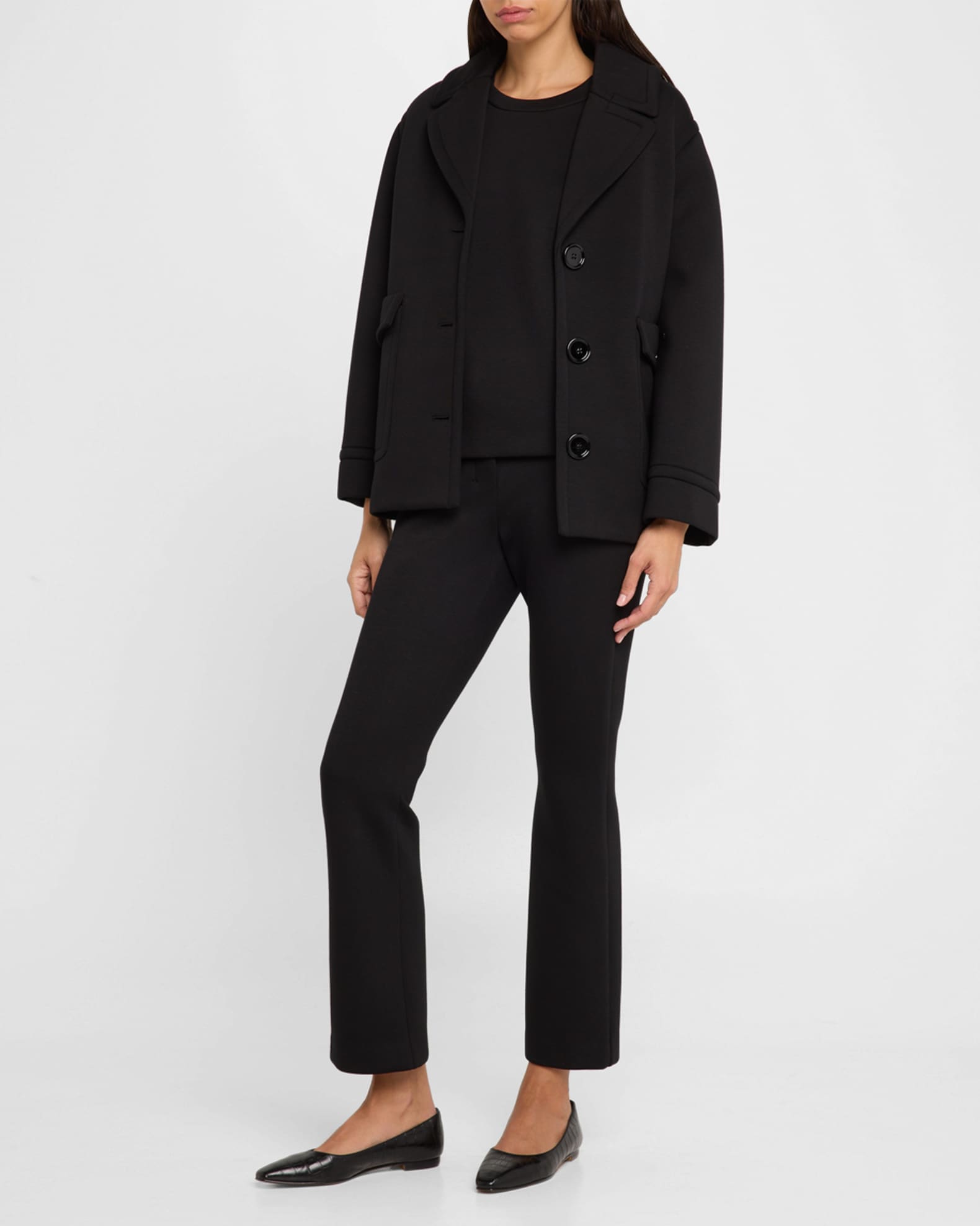 Estri Kick-Flare Cropped Trousers 1