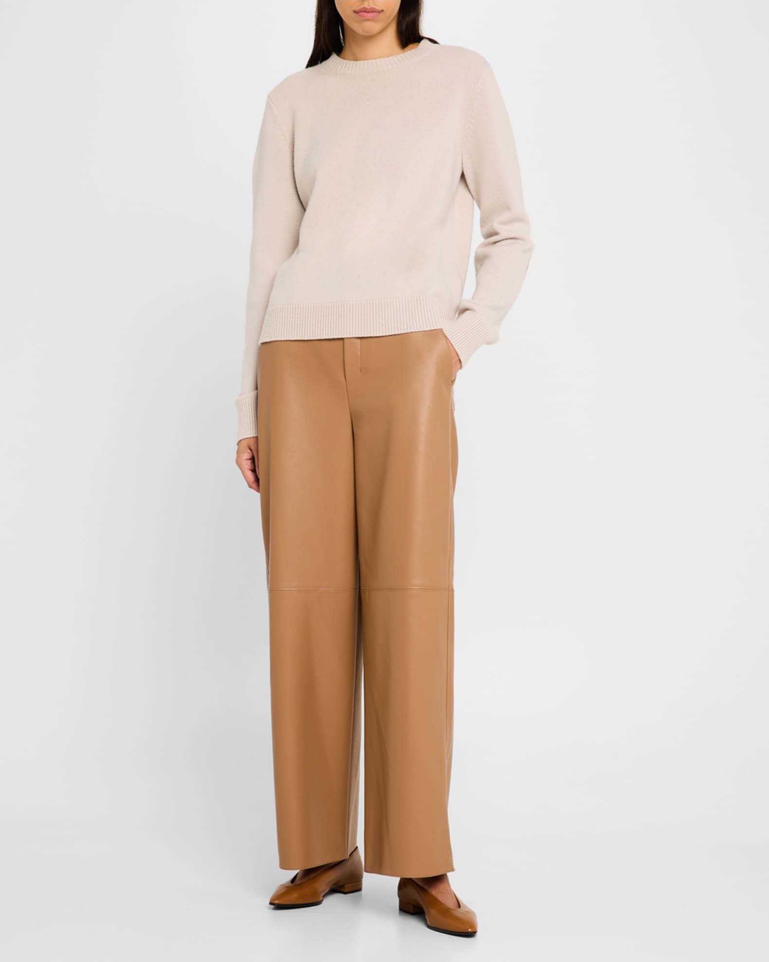 Storia Faux Leather Wide-Leg Pants 1