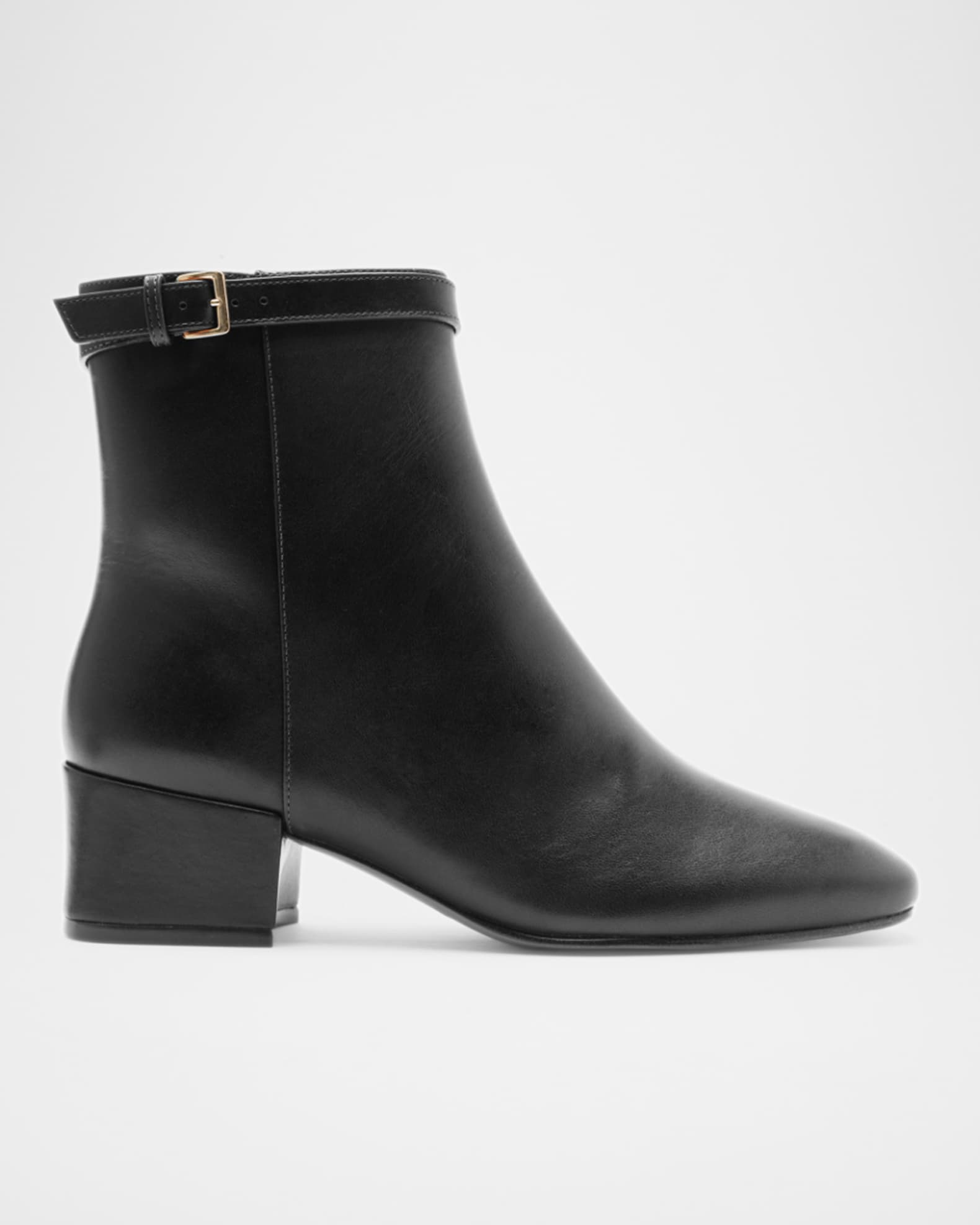 Alexandre Birman Candance Leather Buckle Ankle Booties Neiman Marcus