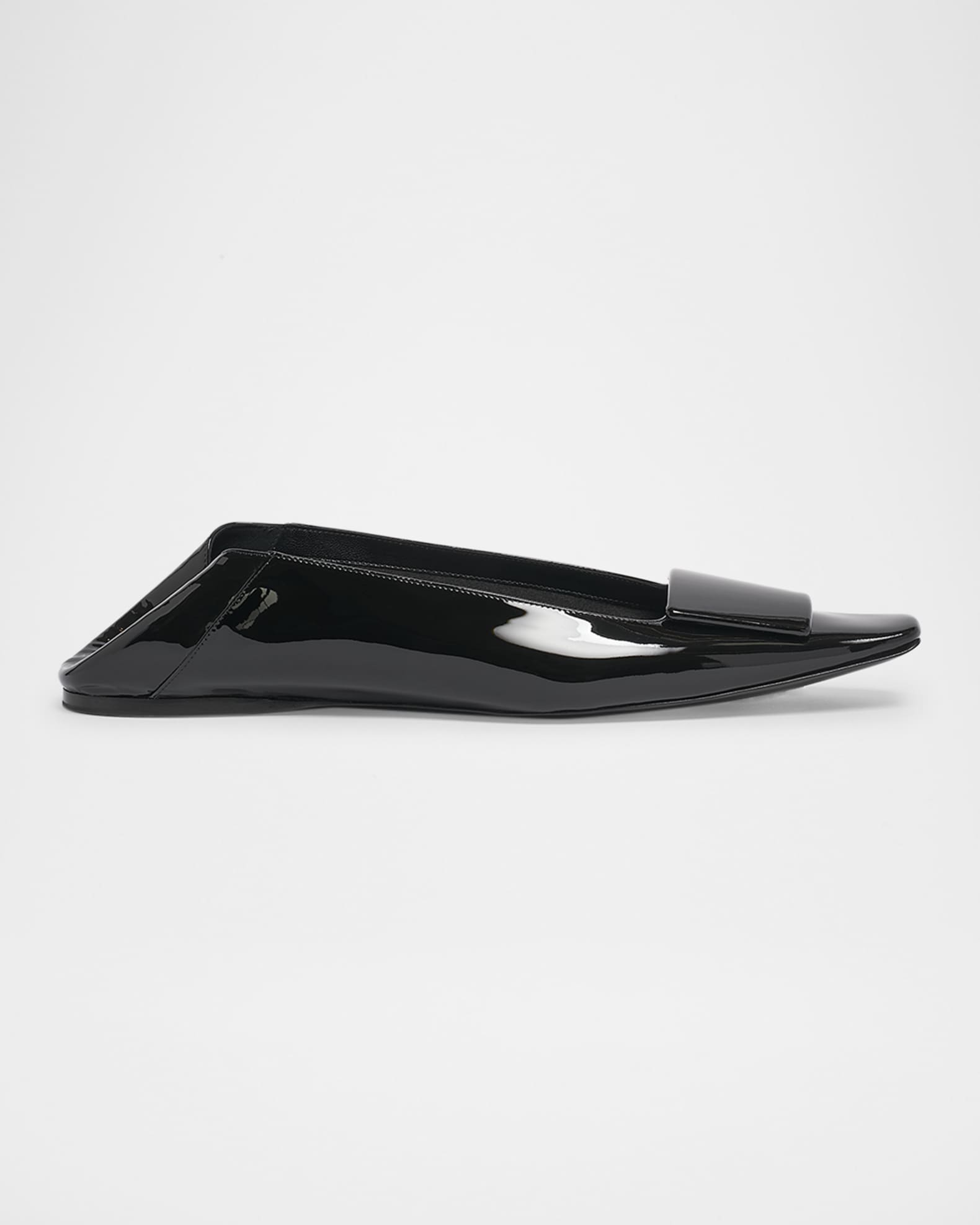 Poppy Patent Buckle Foldable Ballerina Flats 0