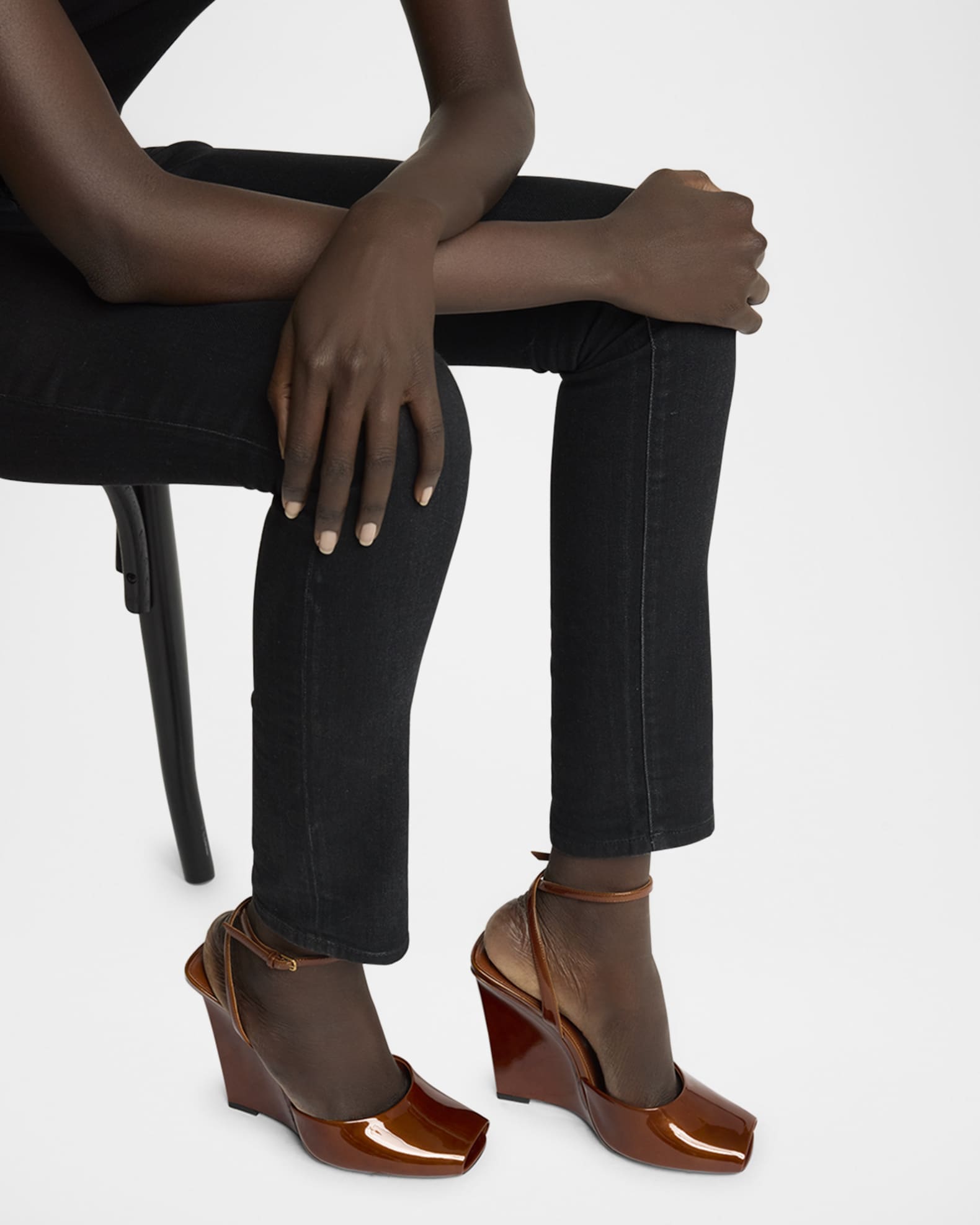Saint laurent wedge sandals new arrivals