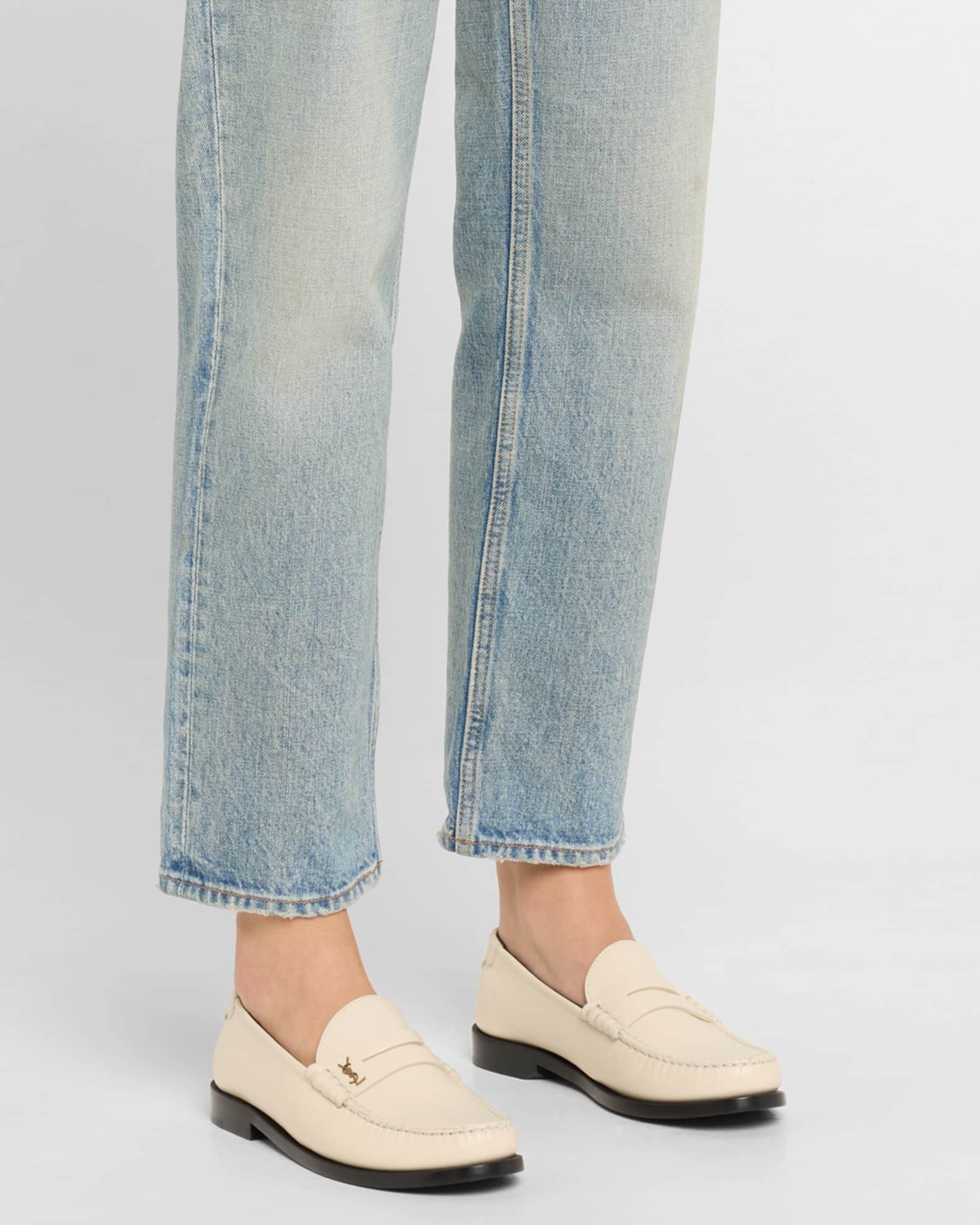 Le Leather YSL Penny Loafers 1