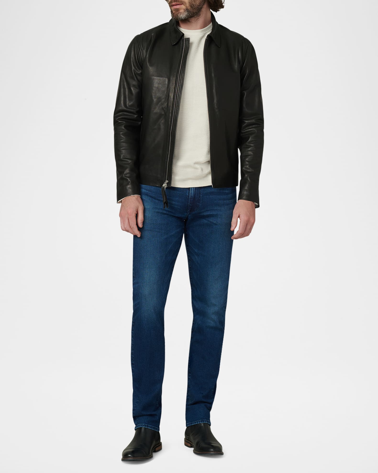 Men s Leather Moto Jacket